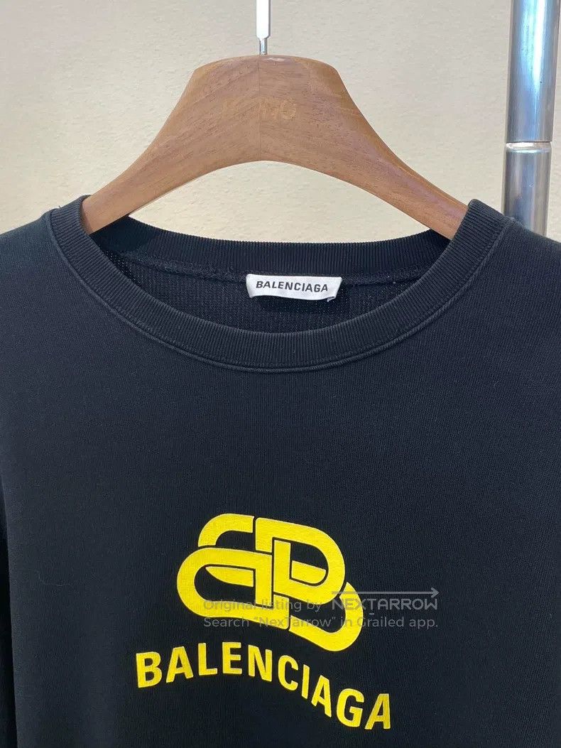 Balenciaga Balenciaga Letter Logo Loose Fit Crew Neck Long Sleeve Swe Size US XS / EU 42 / 0 - 3 Thumbnail