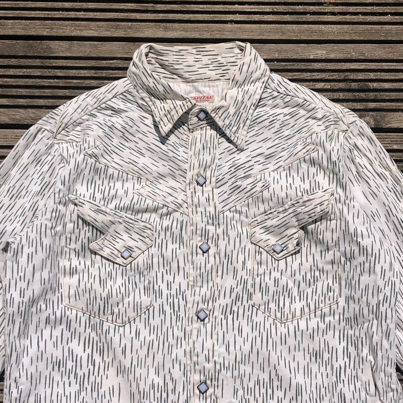 Kapital Kapital White Button Up Shirt Size US M / EU 48-50 / 2 - 2 Thumbnail