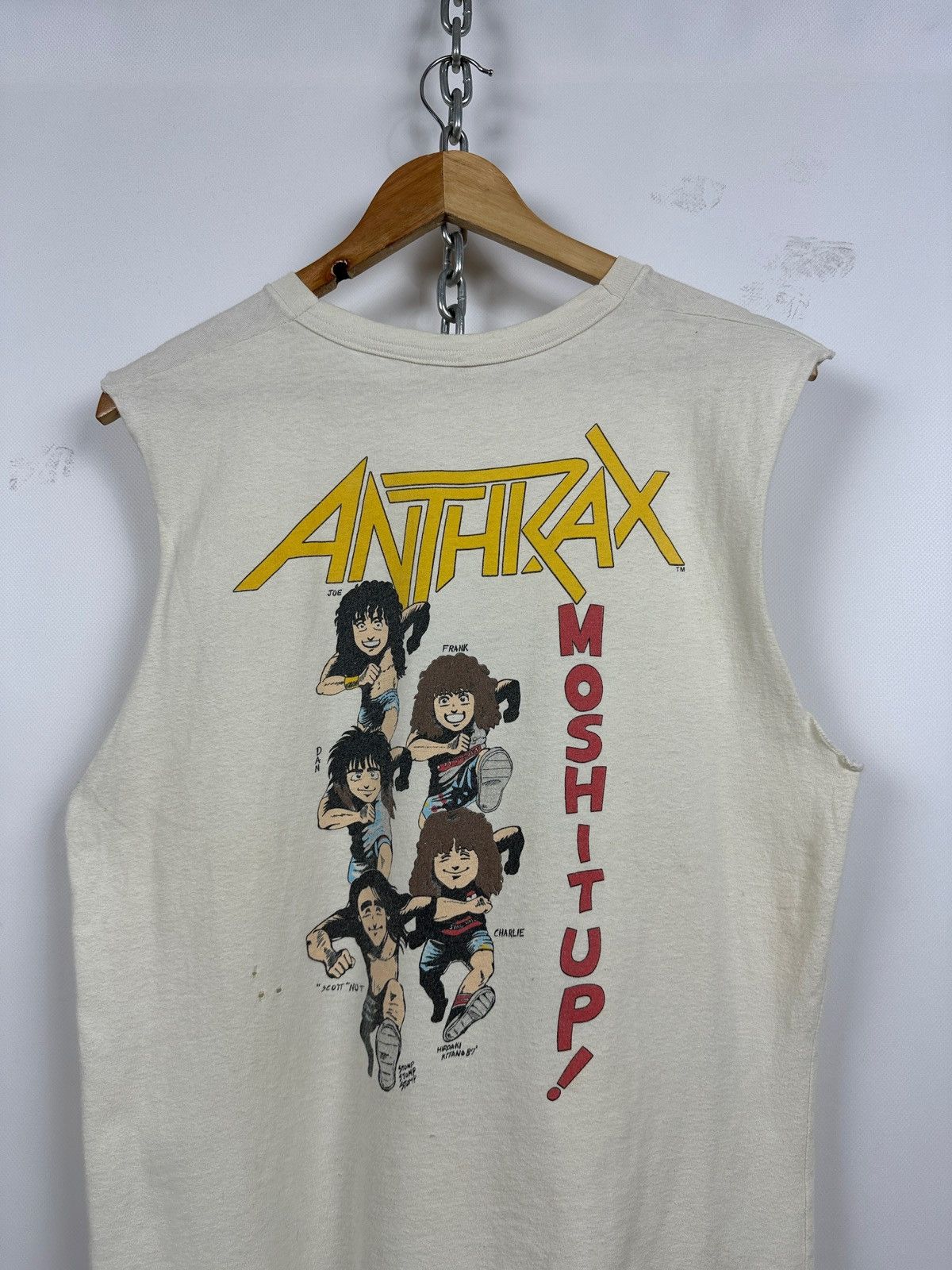 Band Tees 1987 Vintage Anthrax Skate Mosh It Up Sleeveless Size US M / EU 48-50 / 2 - 13 Thumbnail