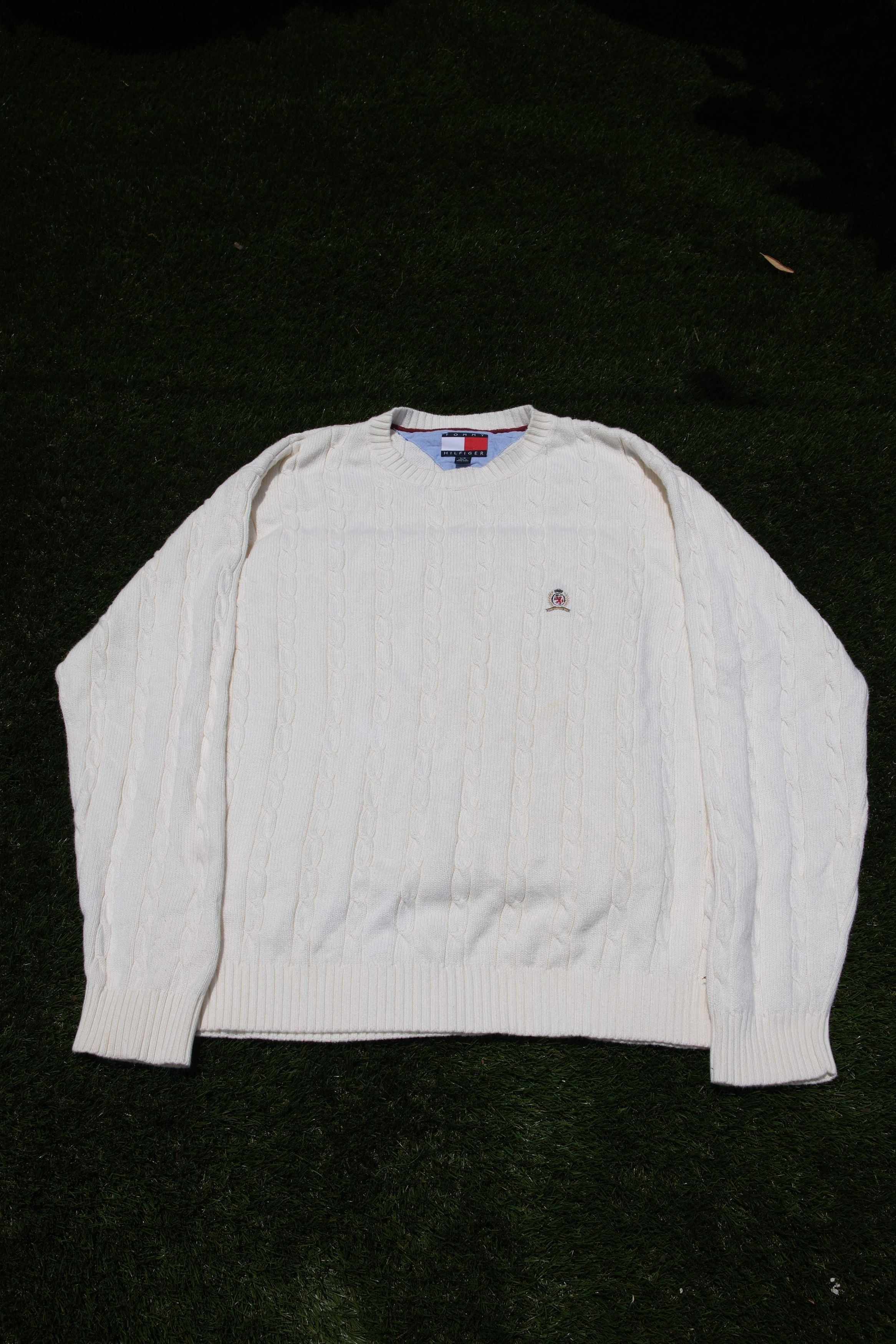 Tommy Hilfiger 90s Tommy Hilfiger Heavyweight Sweater Size US L / EU 52-54 / 3 - 2 Thumbnail