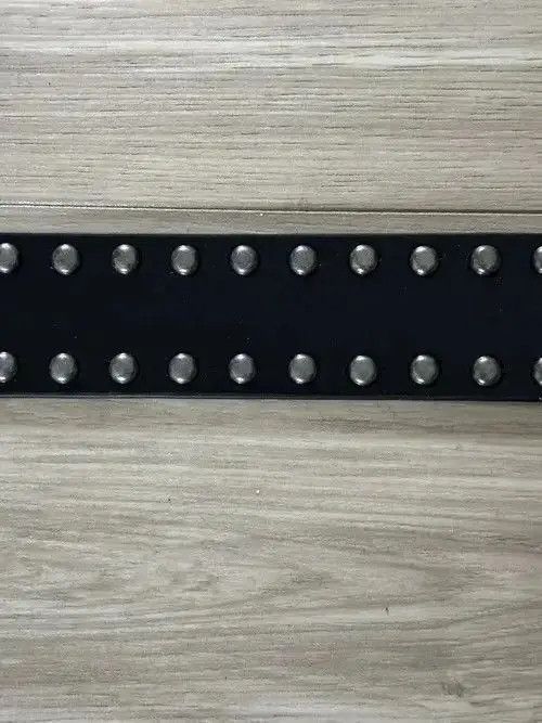 Japanese Brand Vintage Rock Studded Belt (black) Size 32 - 3 Thumbnail