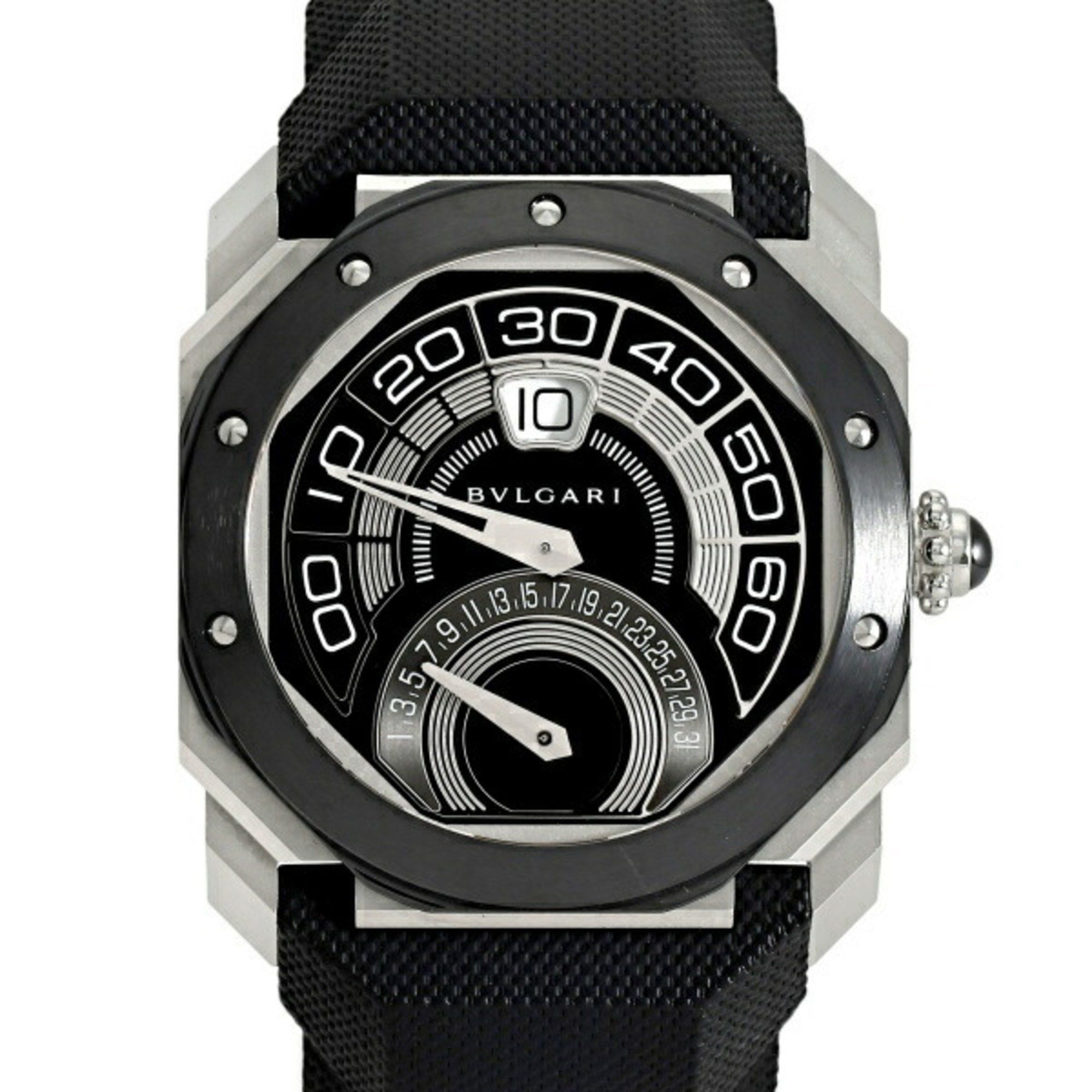 Bvlgari BVLGARI Octo Bi-Retro Gerald Genta 101831 BGO43BSCVDBR Silver Black Dial Men's Watch __ Size ONE SIZE - 1 Thumbnail