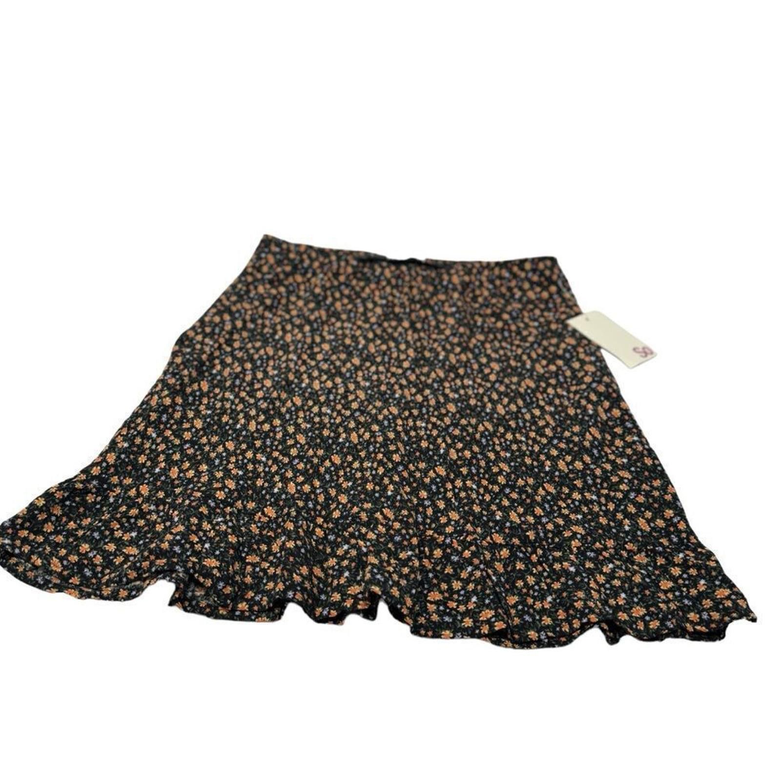 Anti Social Social Club NWT. SO Simple Ruffle Hem Floral Skirt. Small. Size 28" / US 6 / IT 42 - 6 Thumbnail