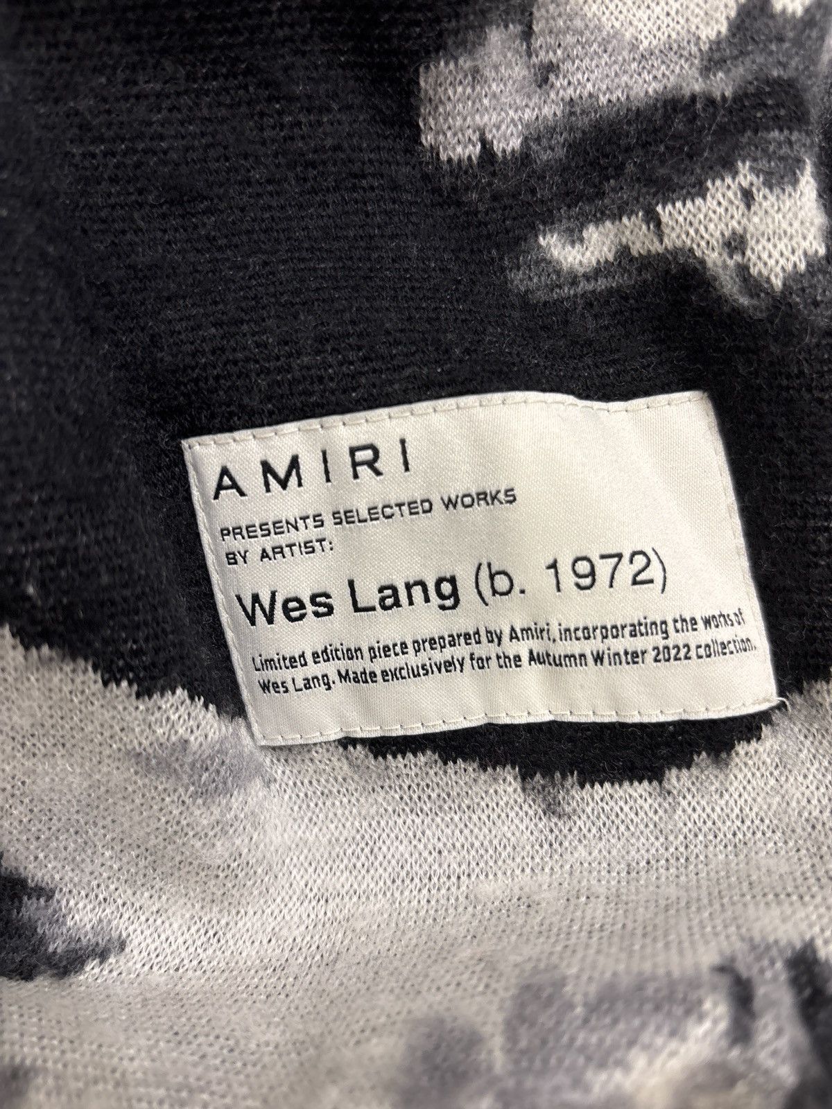 Amiri Amiri X Wes Lang Knit Wool Hoodie Size US XXL / EU 58 / 5 - 8 Thumbnail