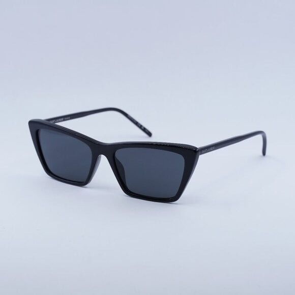 Saint Laurent Paris New Saint Laurent SL737 MICA THIN 001 Sunglasses - Black Size ONE SIZE - 3 Thumbnail