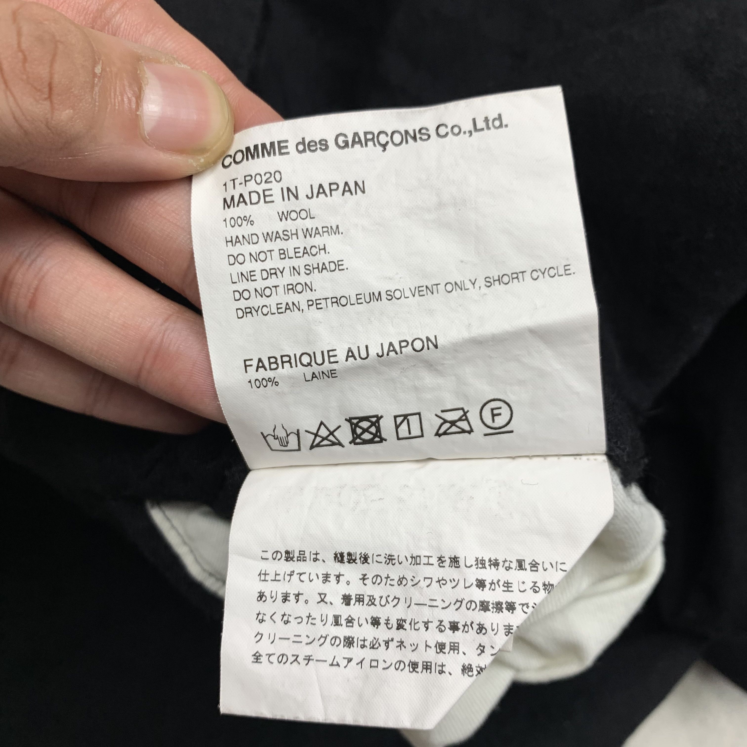 Comme des Garcons Black Comme Des Garcons Wool Pants AD 2017 Size US 28 / EU 44 - 8 Thumbnail