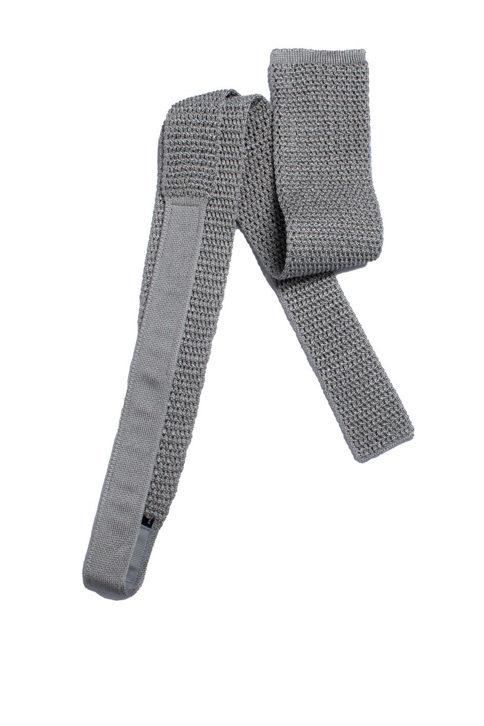 Tom Ford Tom Ford, knitted tie in grey Size ONE SIZE - 2 Thumbnail
