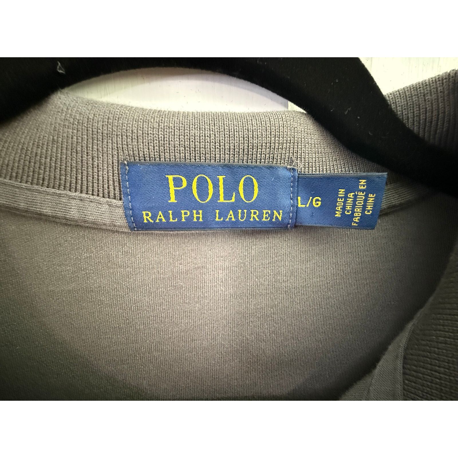 Polo Ralph Lauren Polo Ralph Lauren Gray Polo Shirt Men's Light Blue Pony - Lg Size US M / EU 48-50 / 2 - 3 Thumbnail