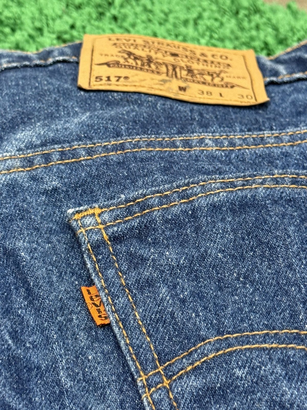 Levi's × Vintage Vintage Levi 517 Orange Tab Stone Wash Denim Jeans 38 Acid Size US 38 / EU 54 - 4 Thumbnail