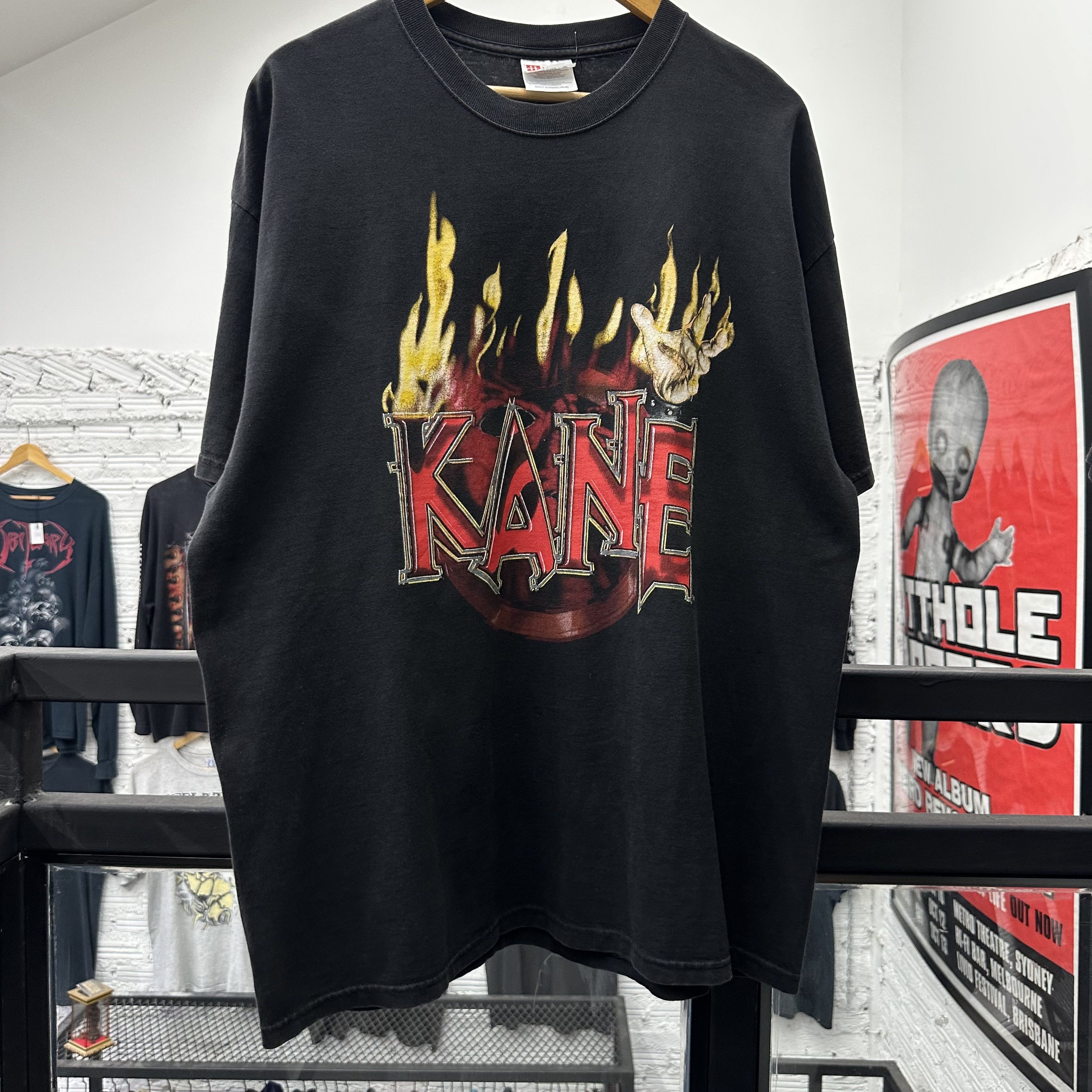 WWF KANE Vintage 2002 WWF Shirt Size US XL / EU 56 / 4 - 1 Thumbnail