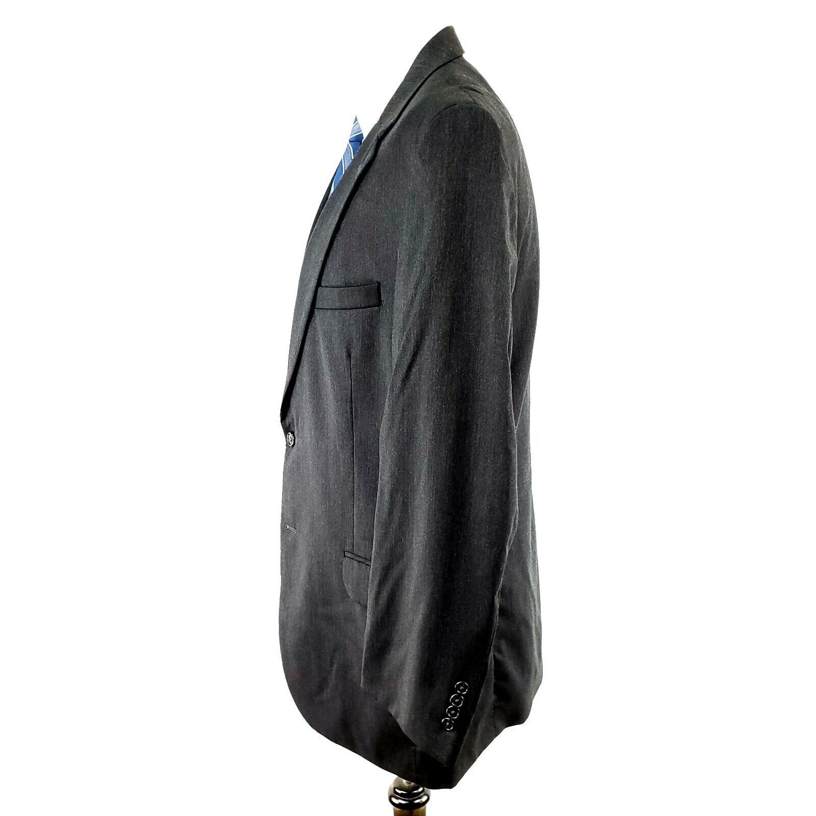 Jos. A. Bank Jos A Bank Signature Wool 2 Button Blazer 42L Gray Sport Coa Size 42L - 6 Thumbnail