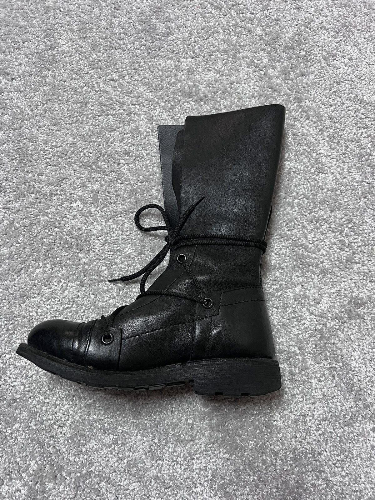 Dirk Bikkembergs Dirk Bikkembergs Black Combat Square Lace High Boots Size 36 Size US 6 / IT 36 - 8 Thumbnail
