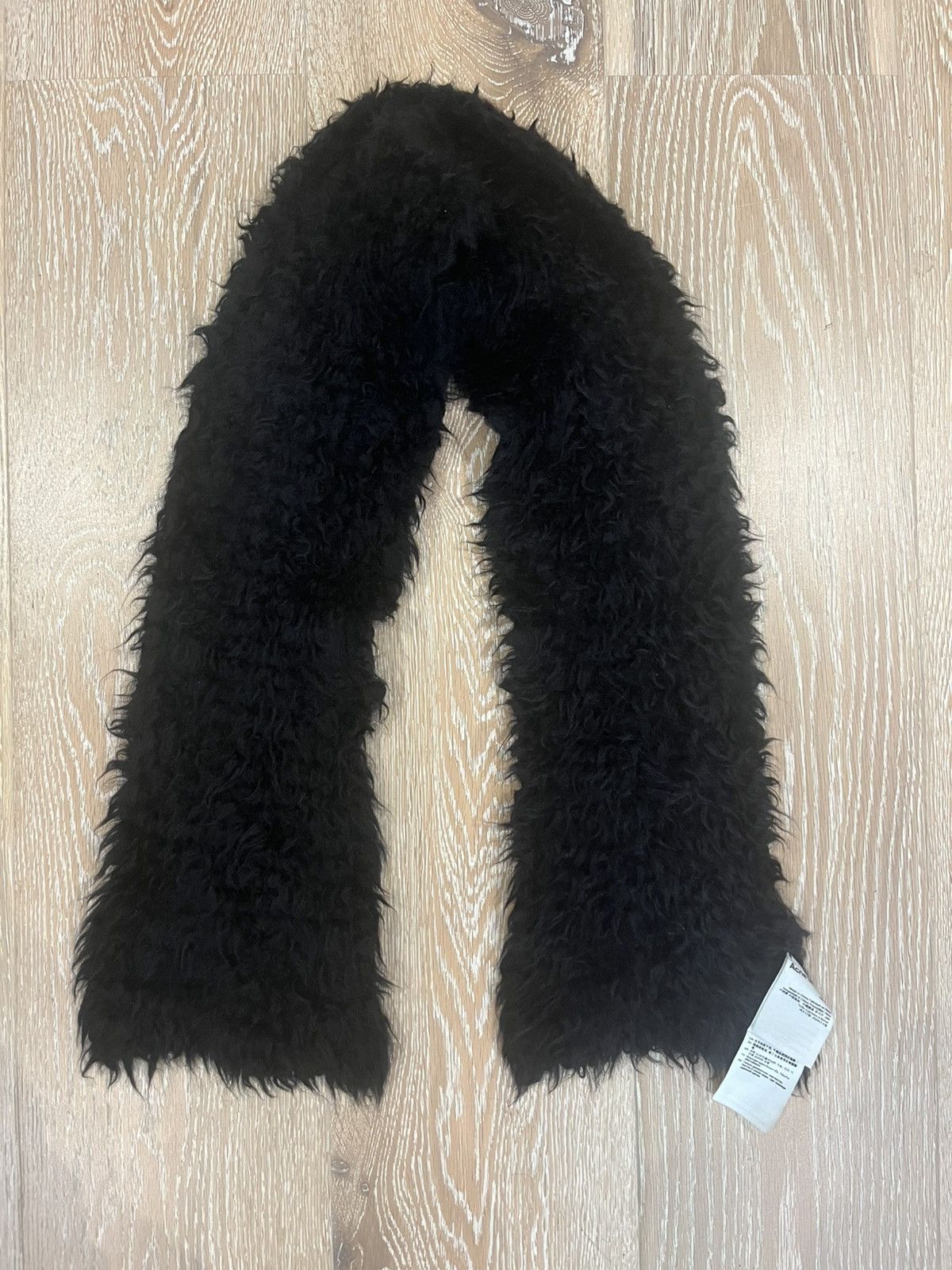 Acne Studios Acne Studio Black Alpaca Scarf Size ONE SIZE - 2 Thumbnail