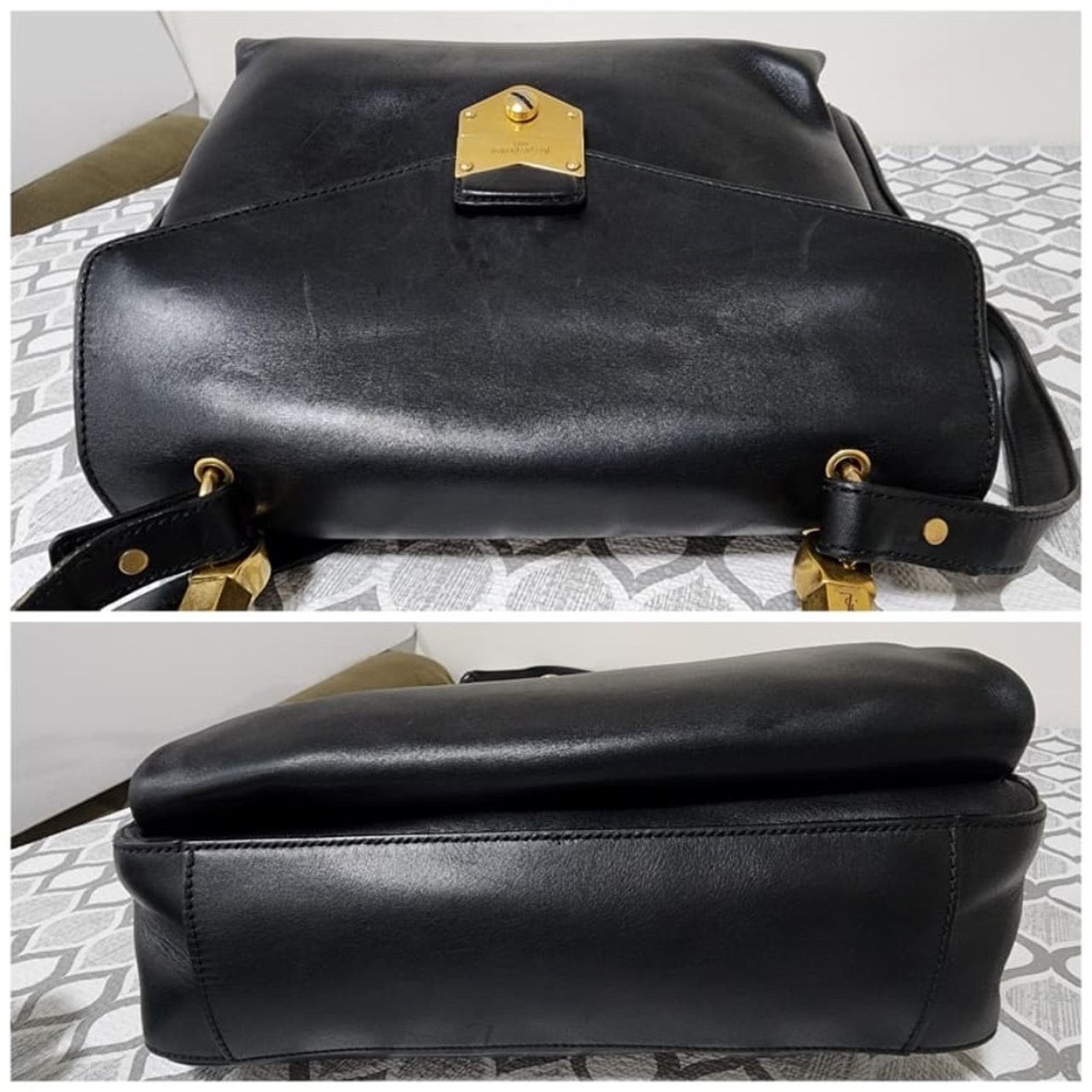 Yves Saint Laurent Saint Laurent Vintage Leather Envelope Dandy Flap Top Handle Size ONE SIZE - 6 Thumbnail
