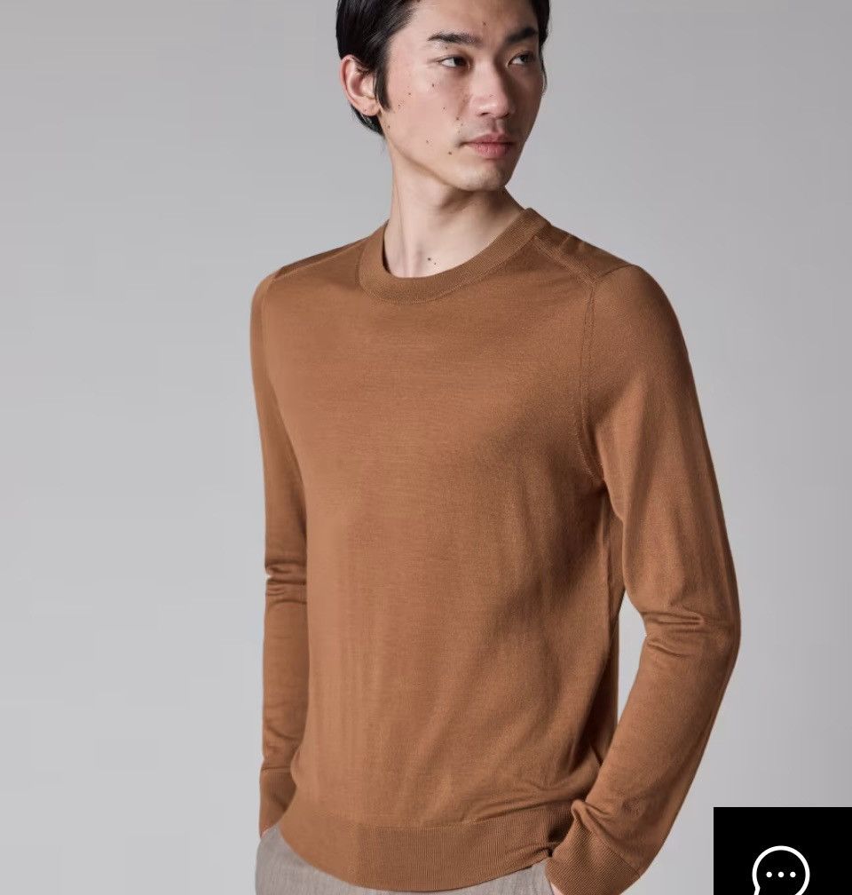 Paul Smith Paul Smith Jumper Sweater Merino Wool Terracotta Pullover Size US XL / EU 56 / 4 - 2 Thumbnail