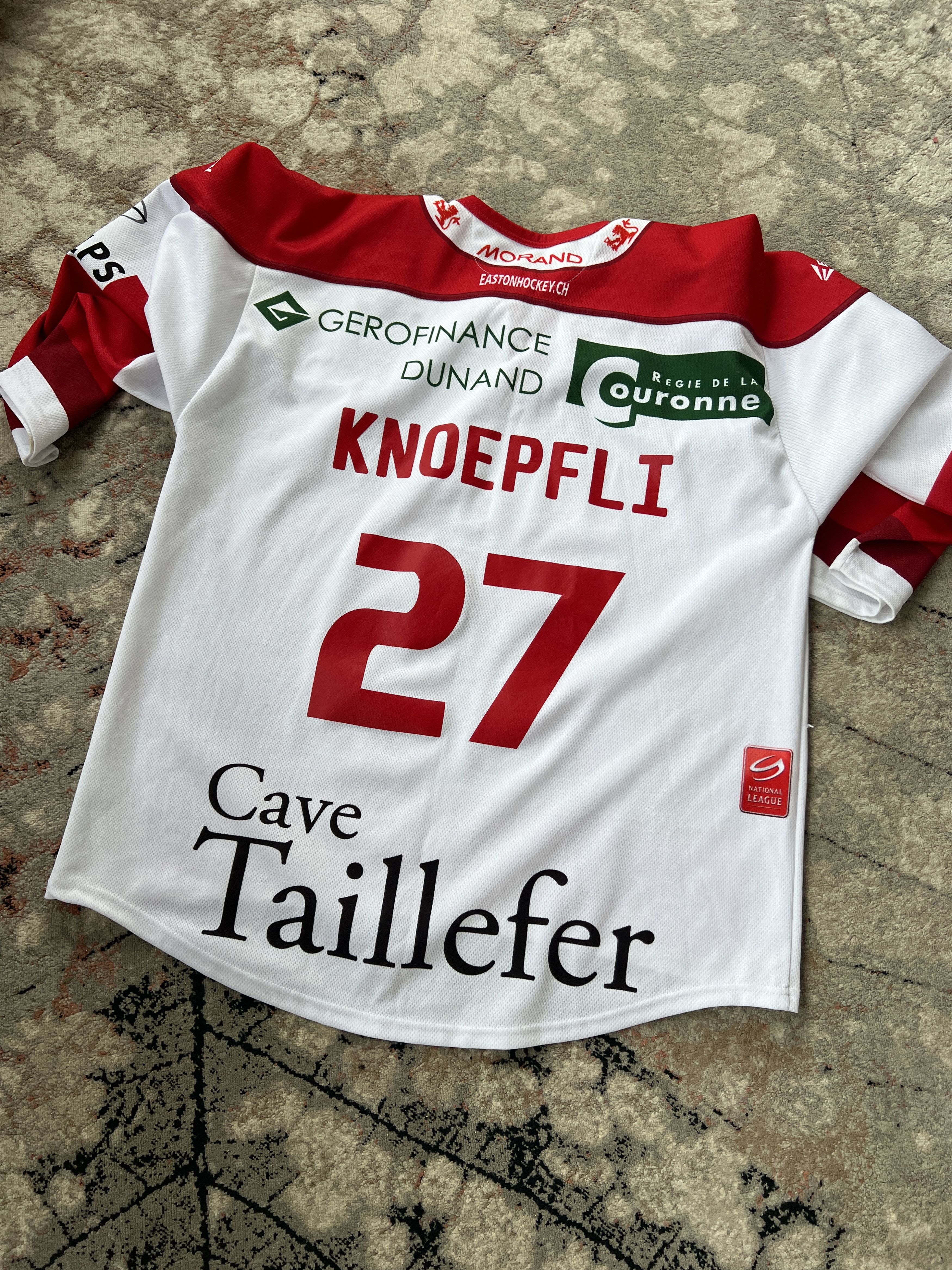 Other SW4U IITA Red Ice Knoepfli 27 Hockey Jersey Size US XL / EU 56 / 4 - 8 Thumbnail