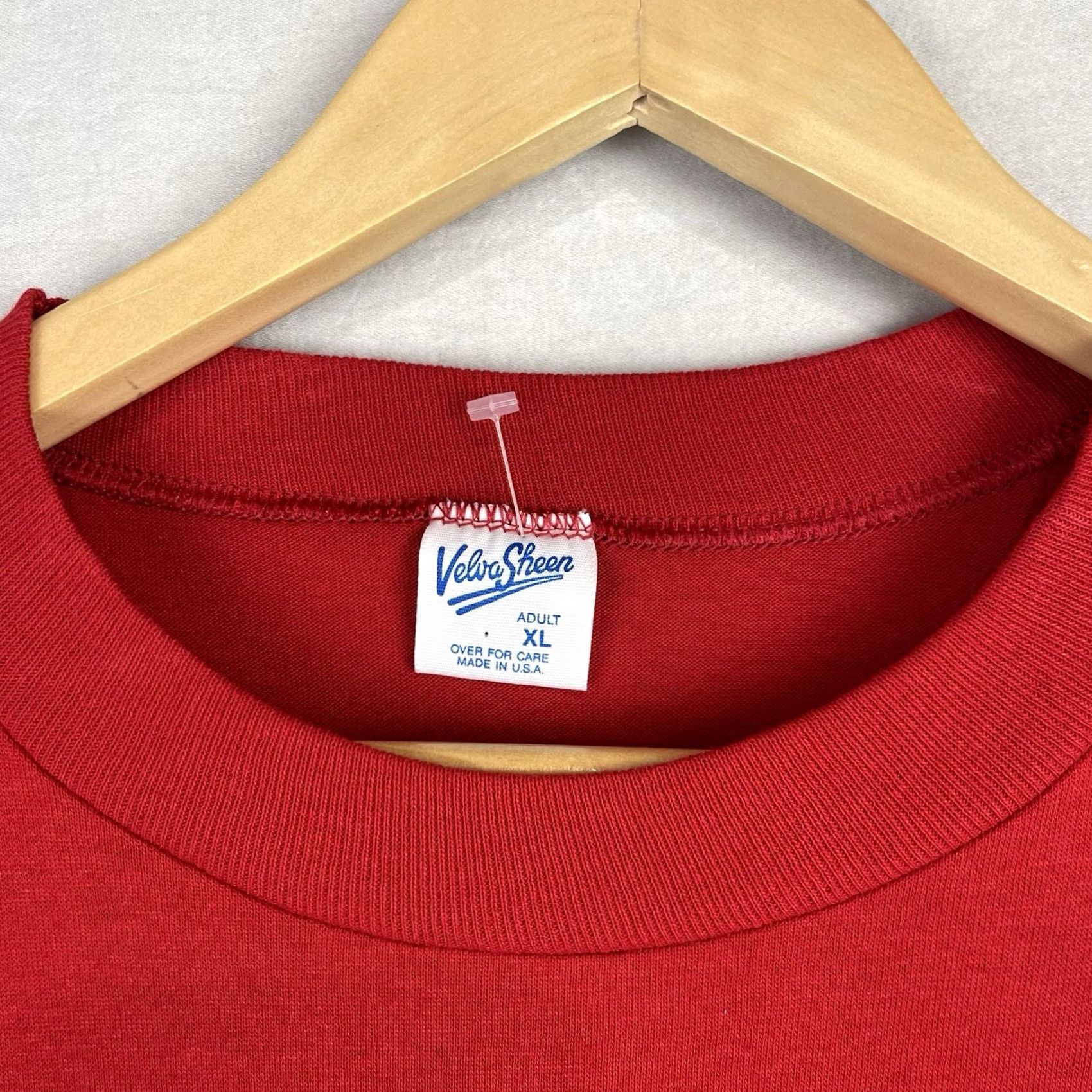 Velva Sheen VINTAGE Velva Sheen Mickey Mouse Shirt Mens XL Red California Single Stitch Made In USA Tee Size US XL / EU 56 / 4 - 7 Thumbnail