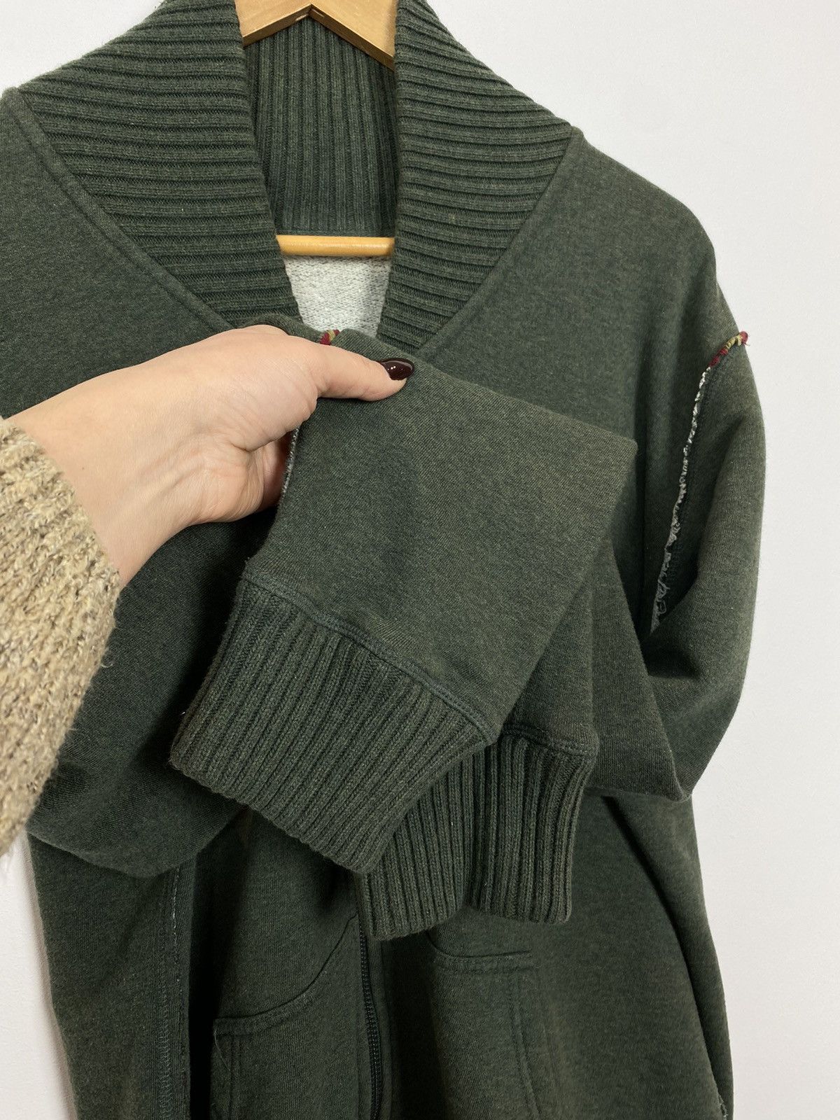 Diesel Vintage Diesel Full Zip Long Sleeve Hoodie Size XL Top Green Size US XL / EU 56 / 4 - 4 Thumbnail