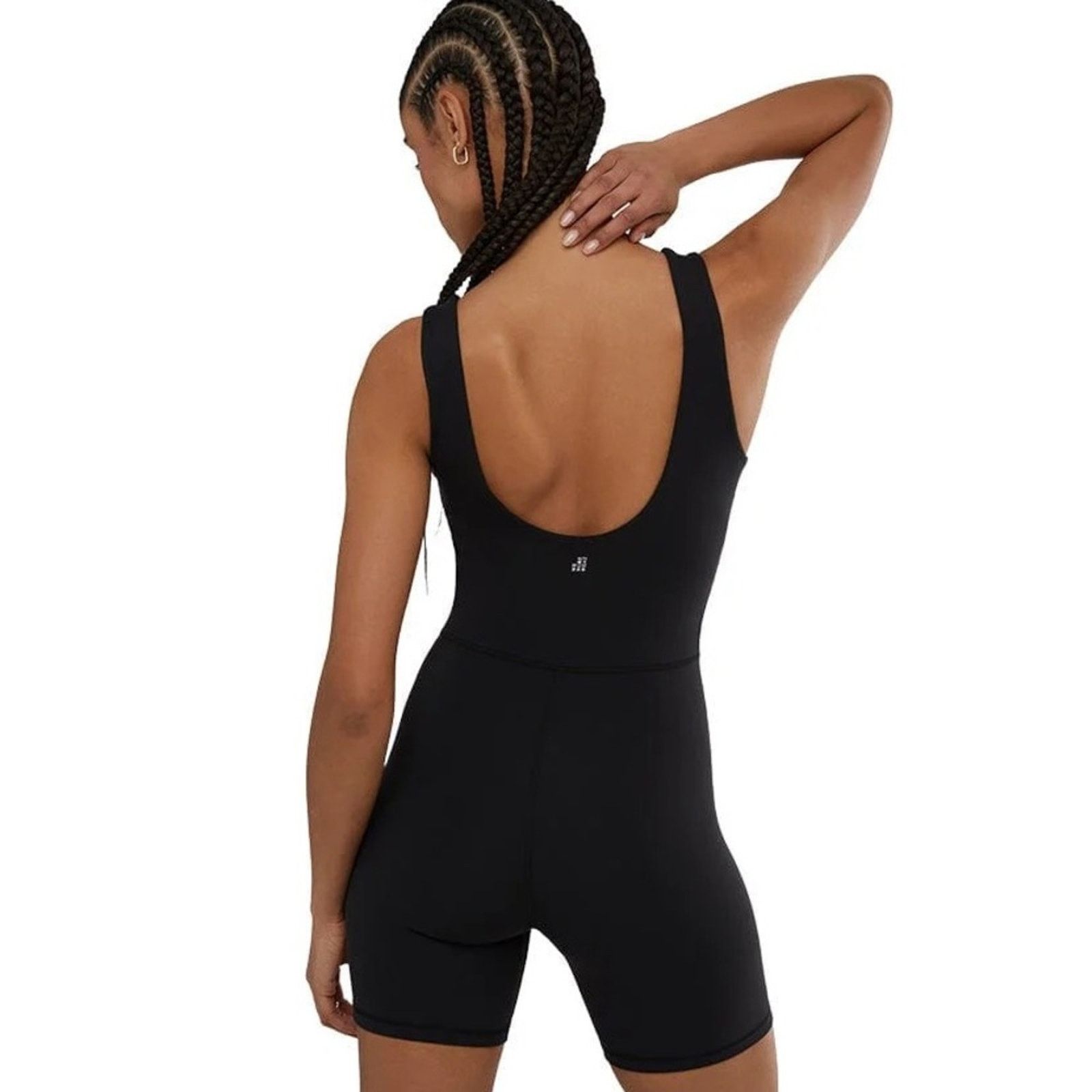 REVOLVE Revolve WeWoreWhat Black Sleeveless Mesh Panel Shorts Romper Size 27" / US 4 / IT 40 - 2 Thumbnail