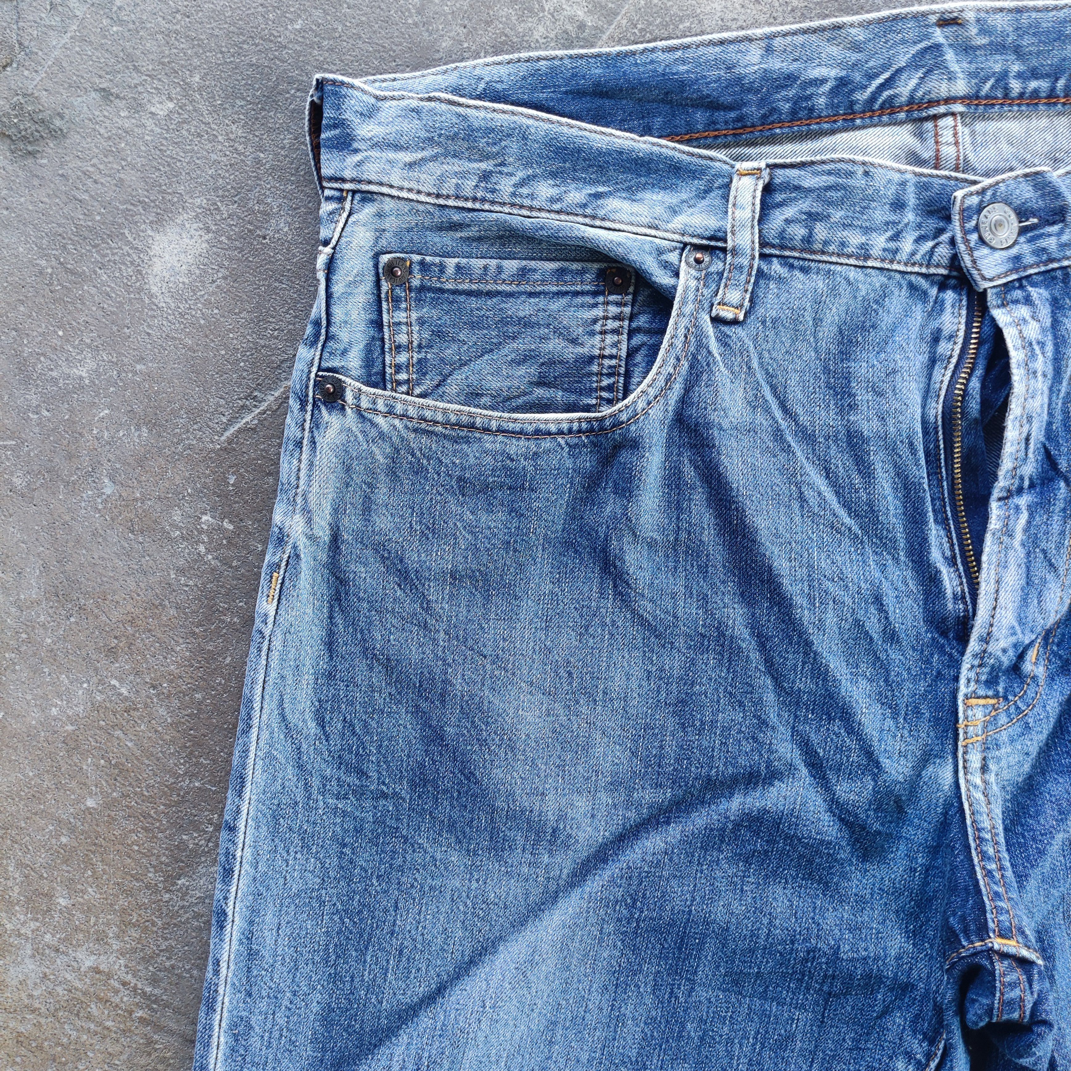 Japanese Brand Vintage GU Brand Buggy Jeans Ripped Faded Pants Size US 38 / EU 54 - 5 Thumbnail