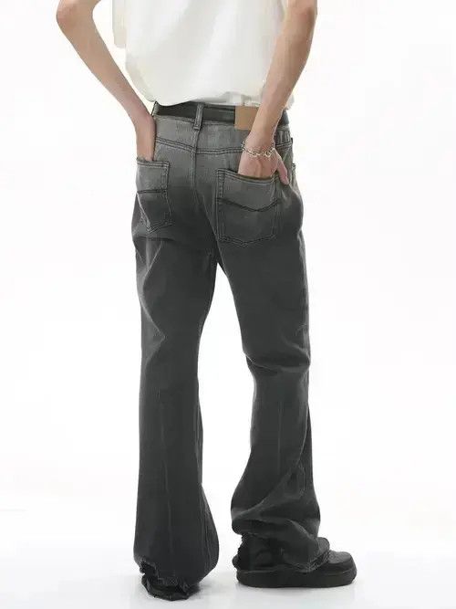 Designer × Japanese Brand × Jean ripped yuppie distressed flared jeans Size US 32 / EU 48 - 4 Thumbnail