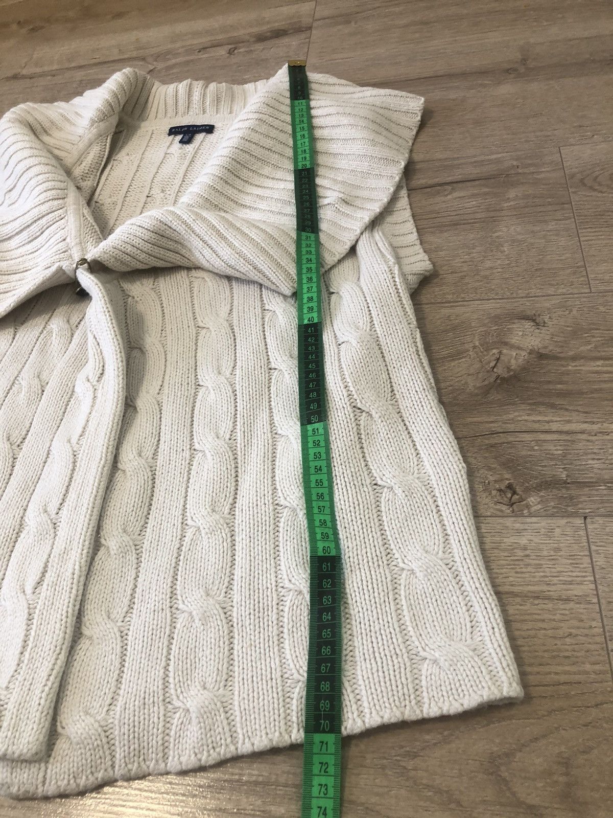Ralph Lauren × Vintage Ralph Lauren Cardigan Knitted Belted Striped Silk Size L / US 10 / IT 46 - 14 Thumbnail