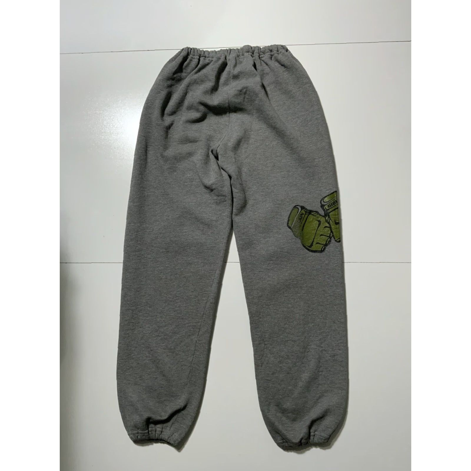 Russell Athletic VINTAGE Russell Athletic Lance Gibson MMA Grenade Tank Kickboxing Jogger Sweatpants Sz.L Gray Mens Sweatpants Size US 33 - 3 Thumbnail