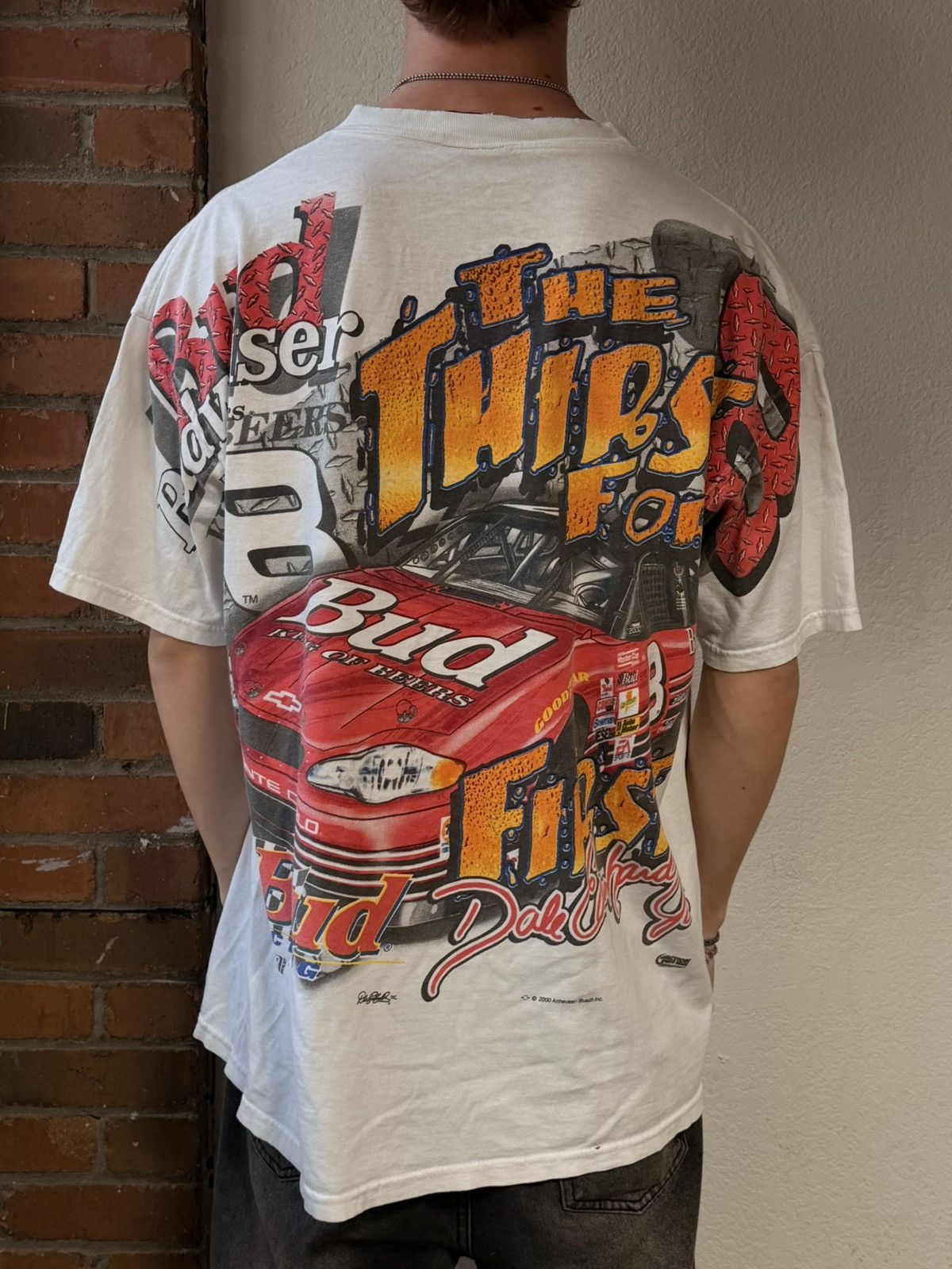 Vintage Vintage pale Earnhardt racing tee Size US L / EU 52-54 / 3 - 3 Thumbnail
