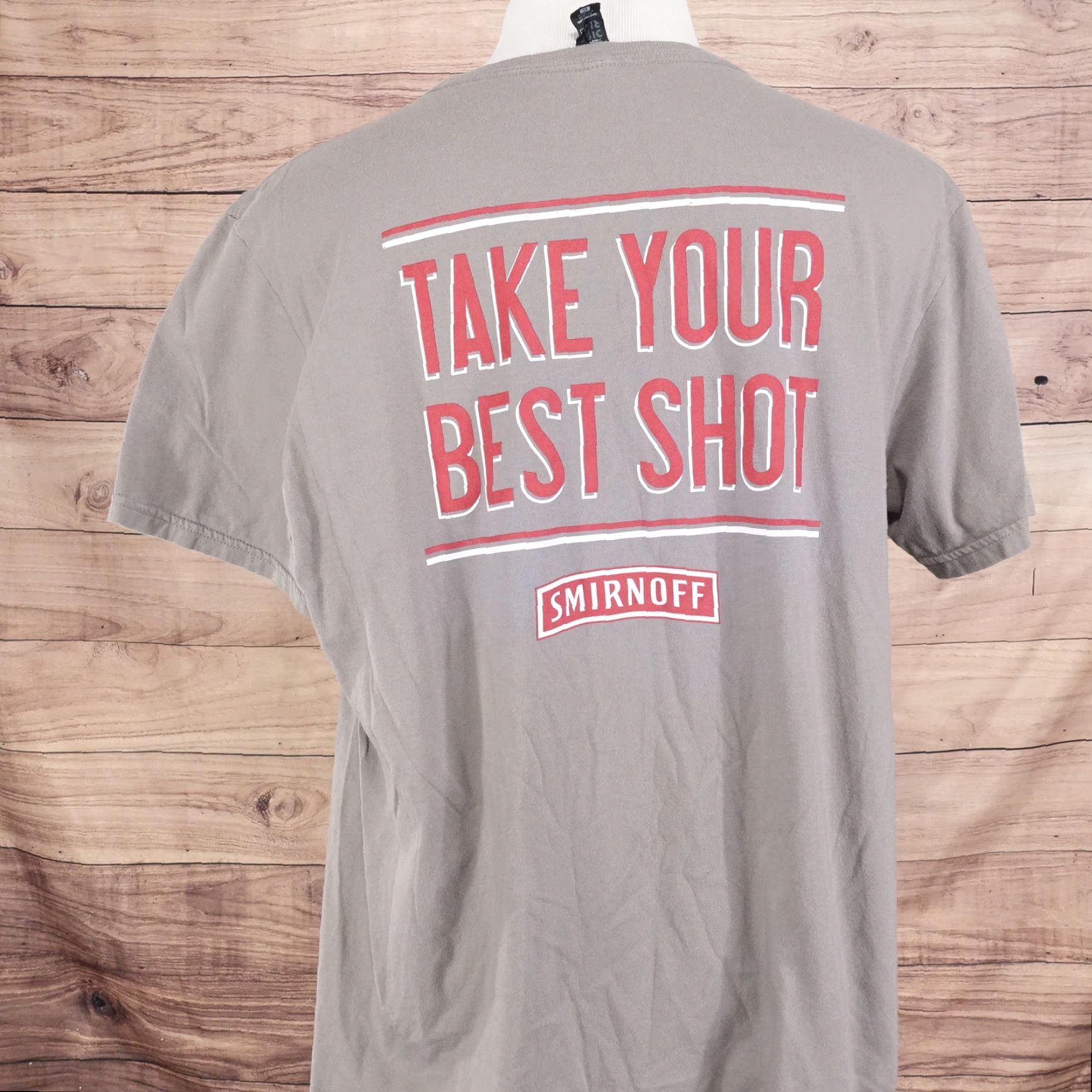 Vintage VINTAGE Smirnoff Vodka T-Shirt Unisex Adults XL Gray Liquor Promotional 2000s Size US XL / EU 56 / 4 - 3 Thumbnail