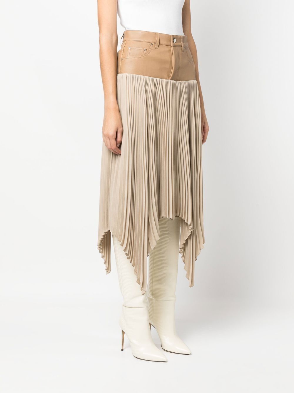 Amiri o1y0425 Maxi Skirt in Camel Size 27" / US 4 / IT 40 - 3 Thumbnail