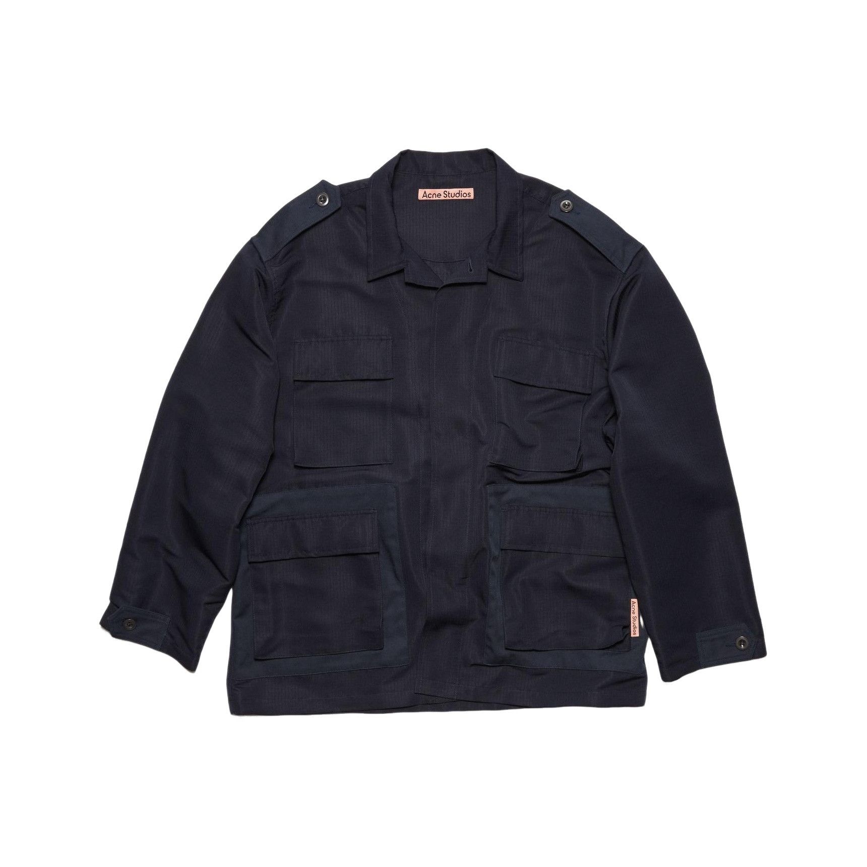 Acne Studios Acne Studios Navy Utility Workwear Jacket 46 Size US S / EU 44-46 / 1 - 1 Thumbnail