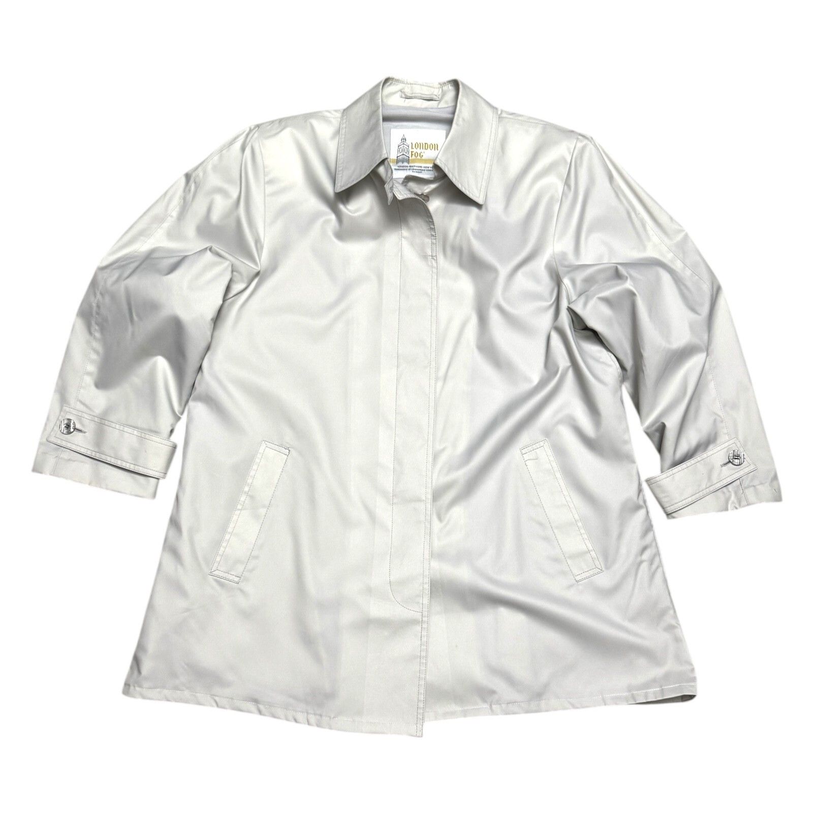 London Fog LONDON FOG Vintage Y2K Light Business Casual Coat Large Size L / US 10 / IT 46 - 1 Thumbnail