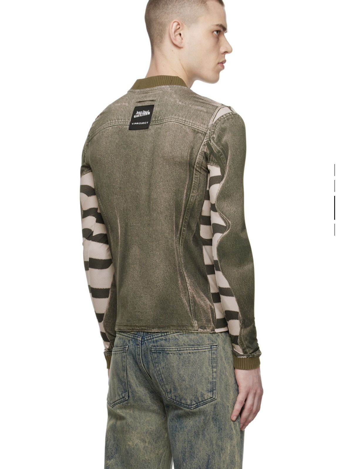 Jean Paul Gaultier × Y/Project Khaki Jean Paul Gaultier Edition Tshirt Size US S / EU 44-46 / 1 - 4 Thumbnail