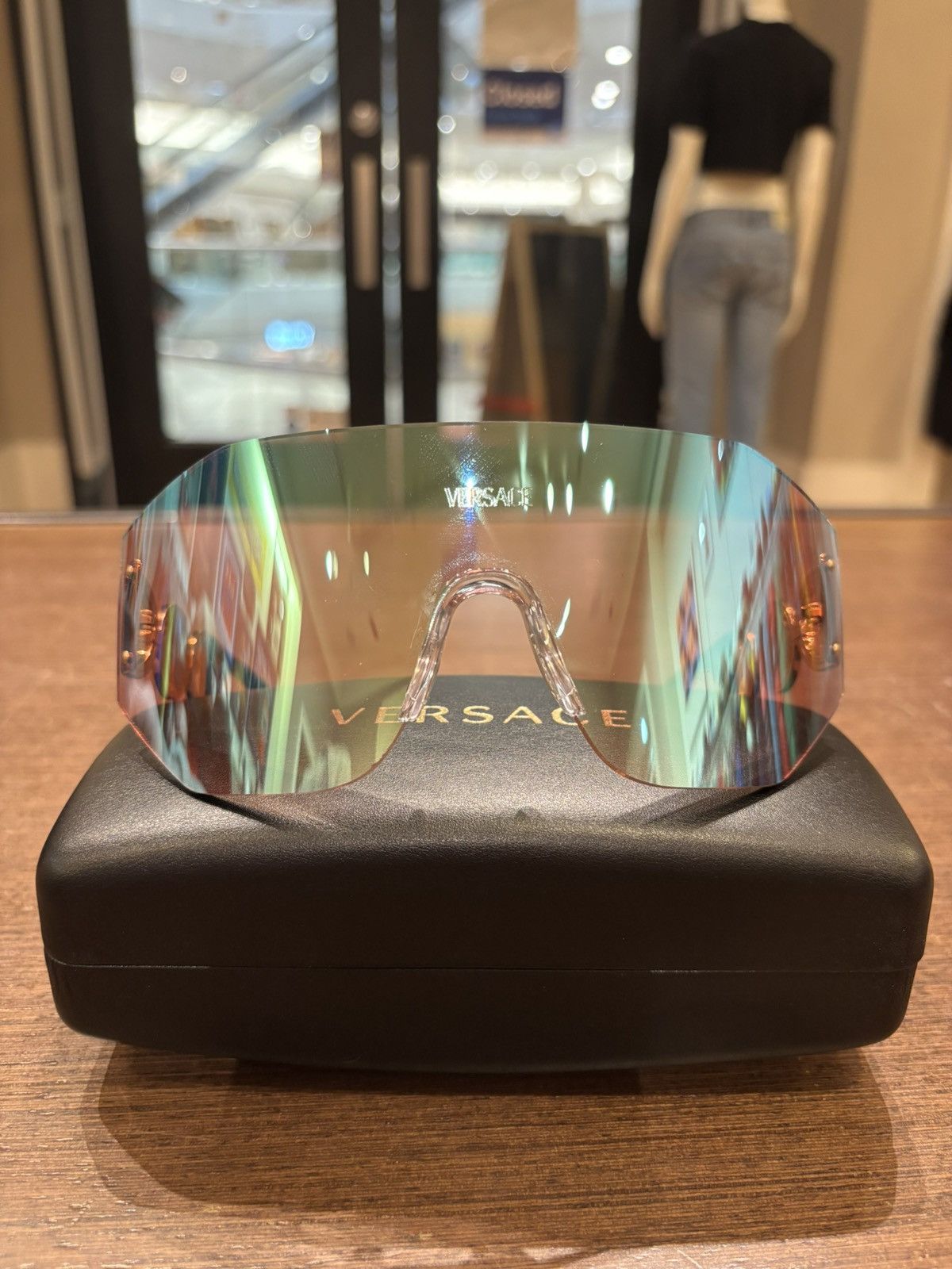 Versace Versace Iridescent Visor Glasses Size ONE SIZE - 2 Thumbnail