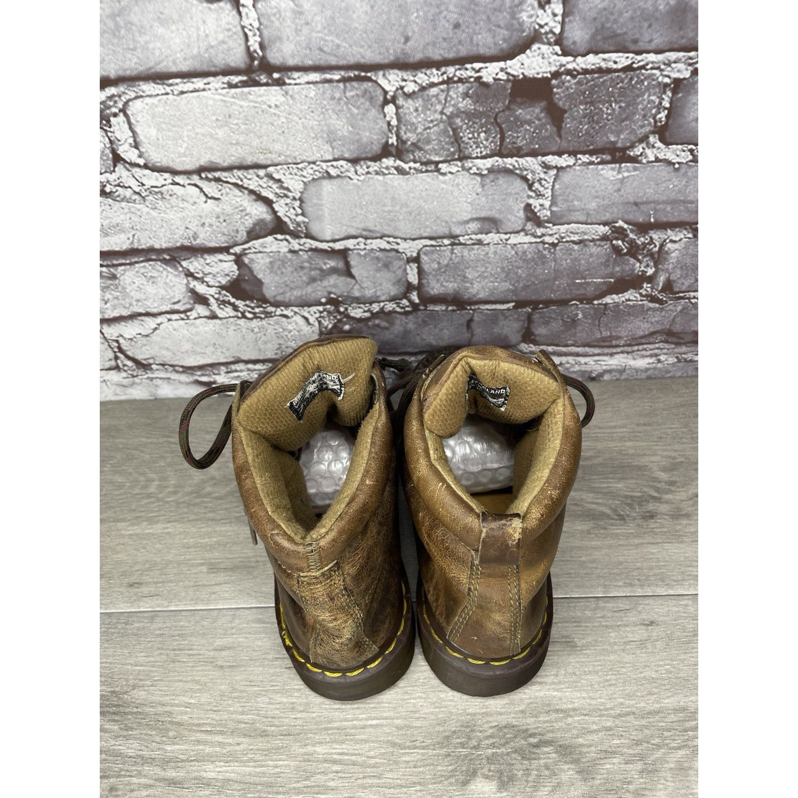 Dr. Martens VTG Dr Doc Martens Brown Leather Lace Up Boots Unisex Sz 4UK Size US 5 / IT 35 - 5 Thumbnail