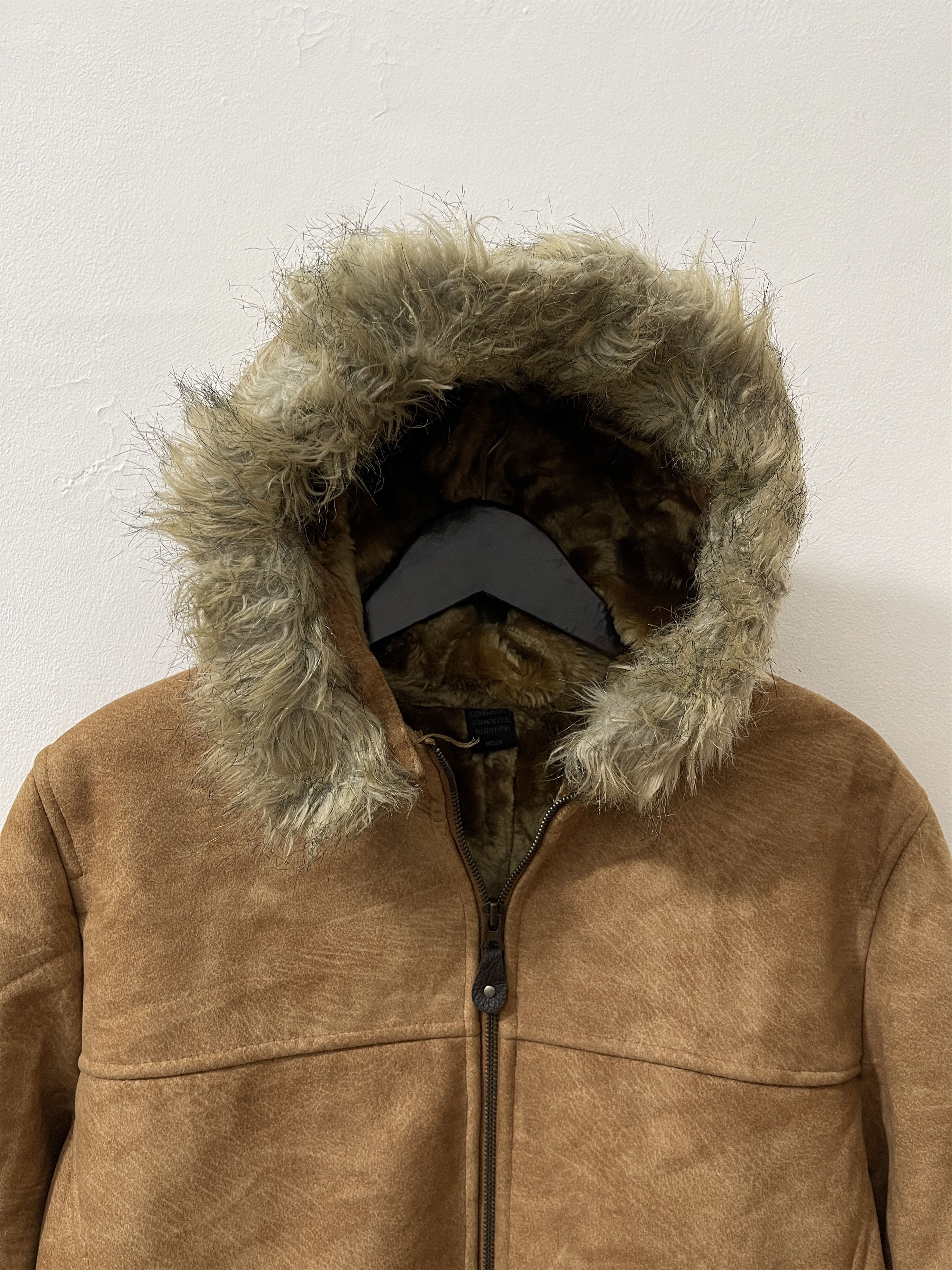 Japanese Brand Unknwn Japan Brown Leather Fur Vkei Style Jacket Size US M / EU 48-50 / 2 - 2 Thumbnail