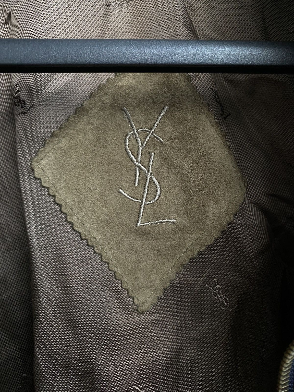 Yves Saint Laurent 90’s Suede YSL Leather Jacket Soft Beige/Brown Size US L / EU 52-54 / 3 - 6 Thumbnail