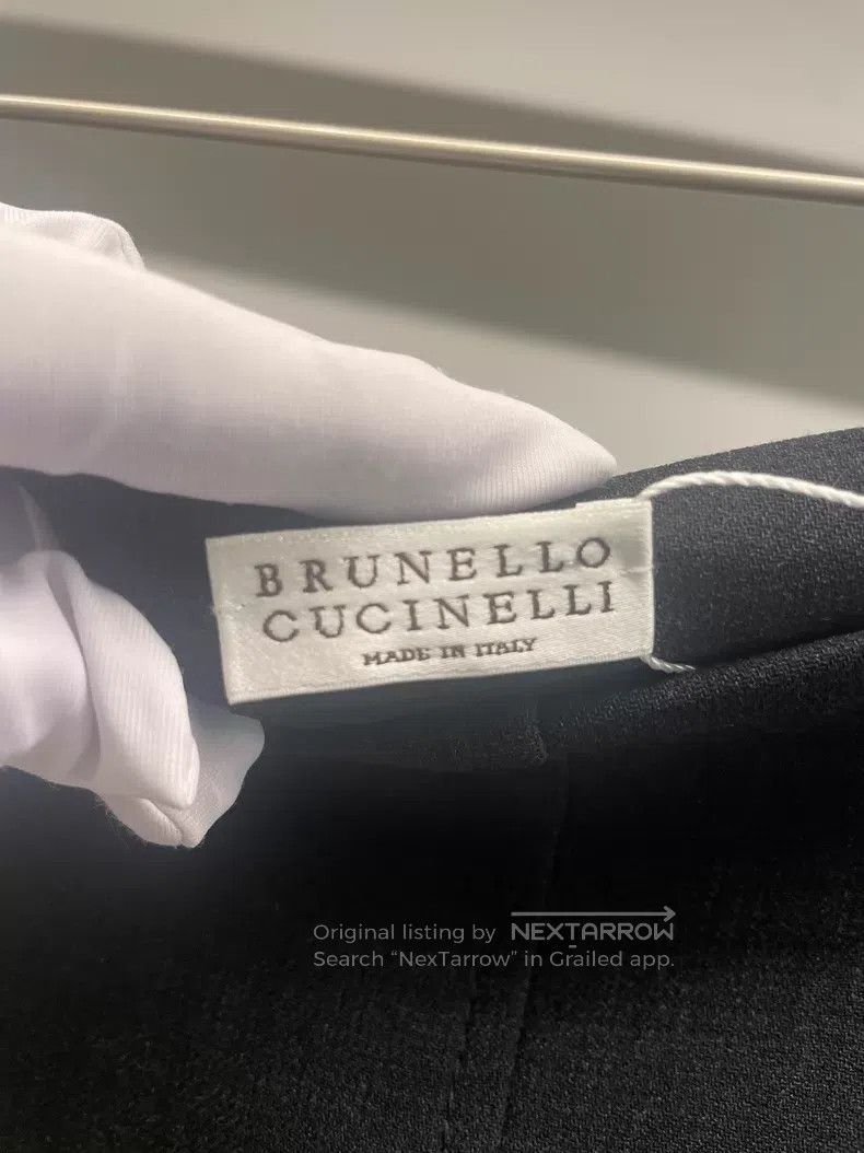 Brunello Cucinelli Brunello Cucinelli Black wool half skirt Size 26" / US 2 / IT 38 - 2 Thumbnail
