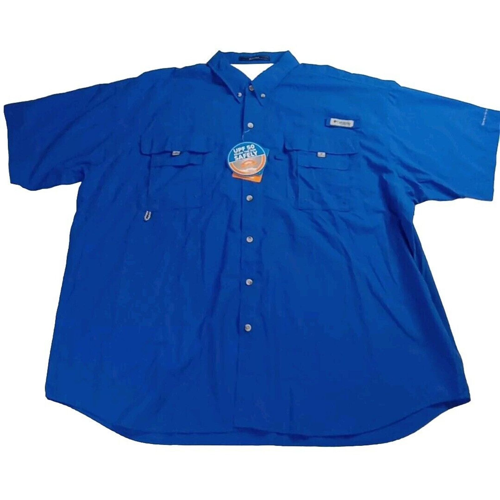 Columbia Columbia PFG Shirt Men's 3XL Blue Bahama Fishing UPF 50 Size US XXL / EU 58 / 5 - 1 Thumbnail