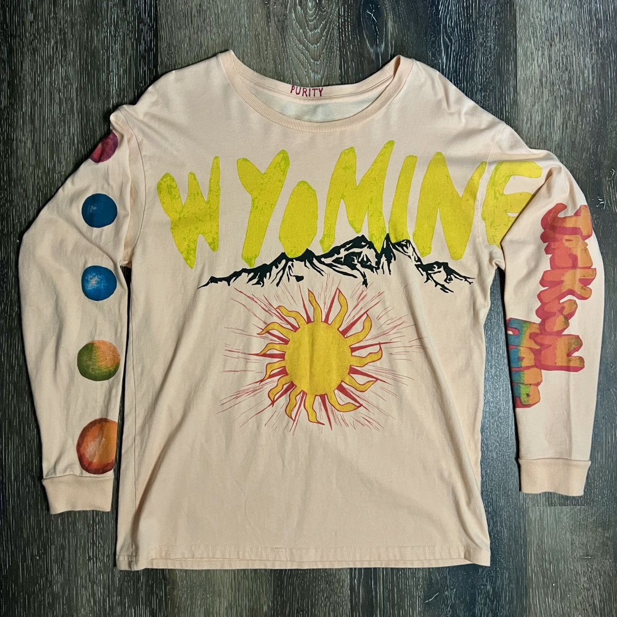 ミュージシャン WYOMING KKW LONG SLEEVE T-SHIRT Kanye West Wyoming Long Sleeve T-shirt Ye Listening Party