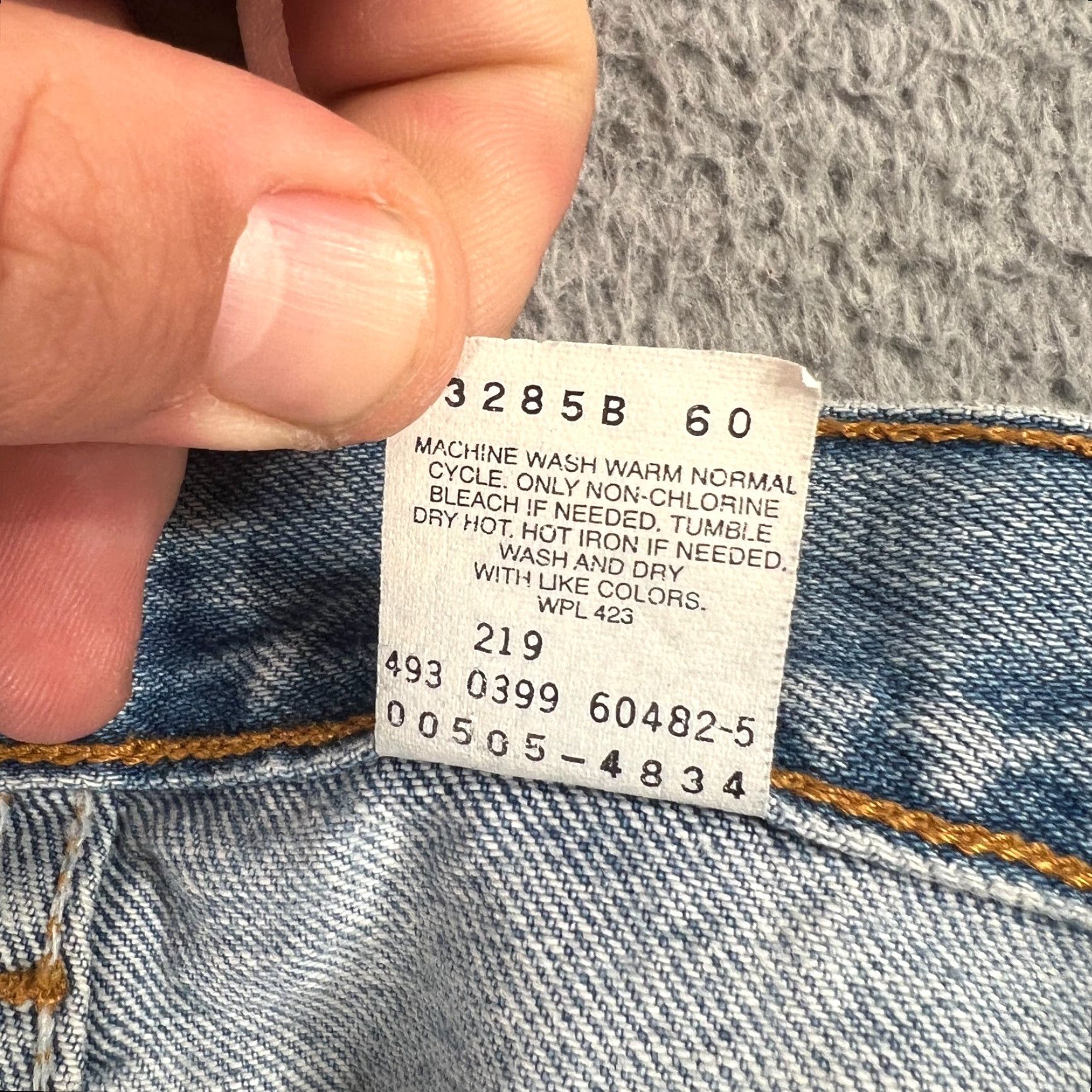 Levi's VINTAGE Levi's 505 Jeans Men Regular Fit Straight Leg Denim Size 36x30 90s Retro Blue Size US 36 / EU 52 - 7 Thumbnail