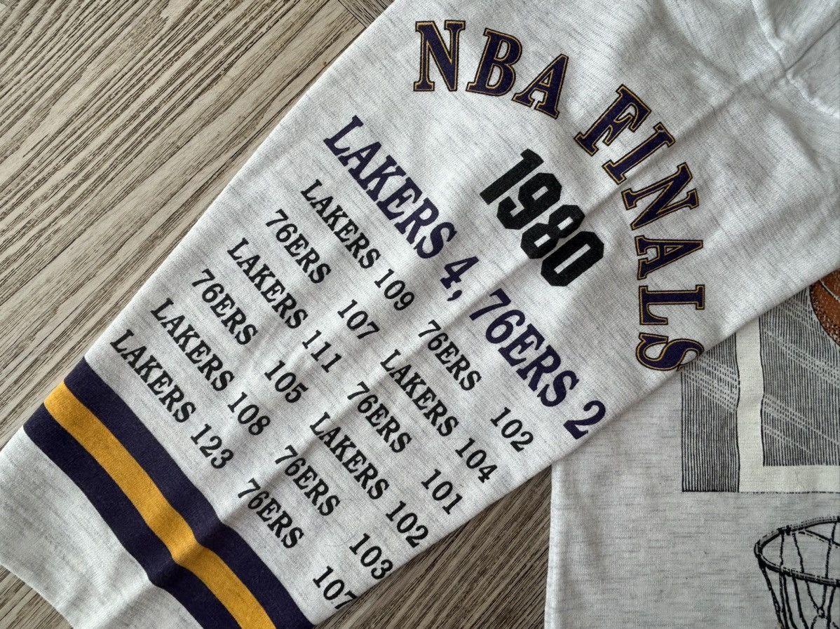 NBA × Vintage Vintage LA Lakers 1980 Championship by LONG GONE USA Size US XL / EU 56 / 4 - 7 Thumbnail