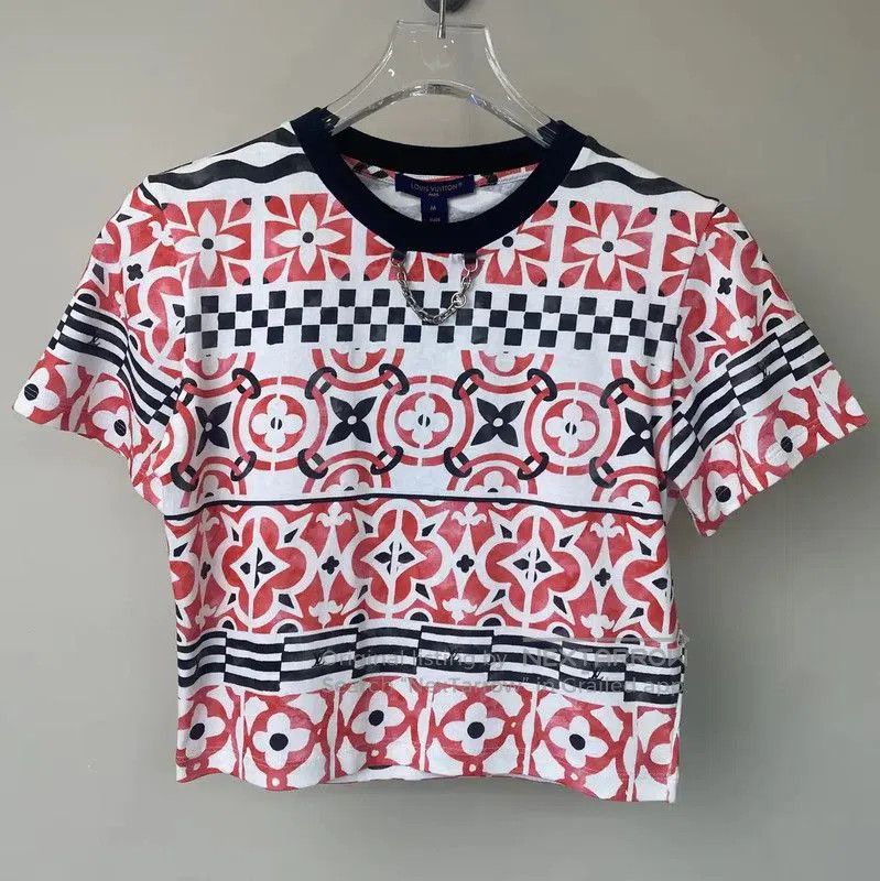 Louis Vuitton Louis Vuitton Red Cotton Women's T. Size M / US 6-8 / IT 42-44 - 1 Thumbnail