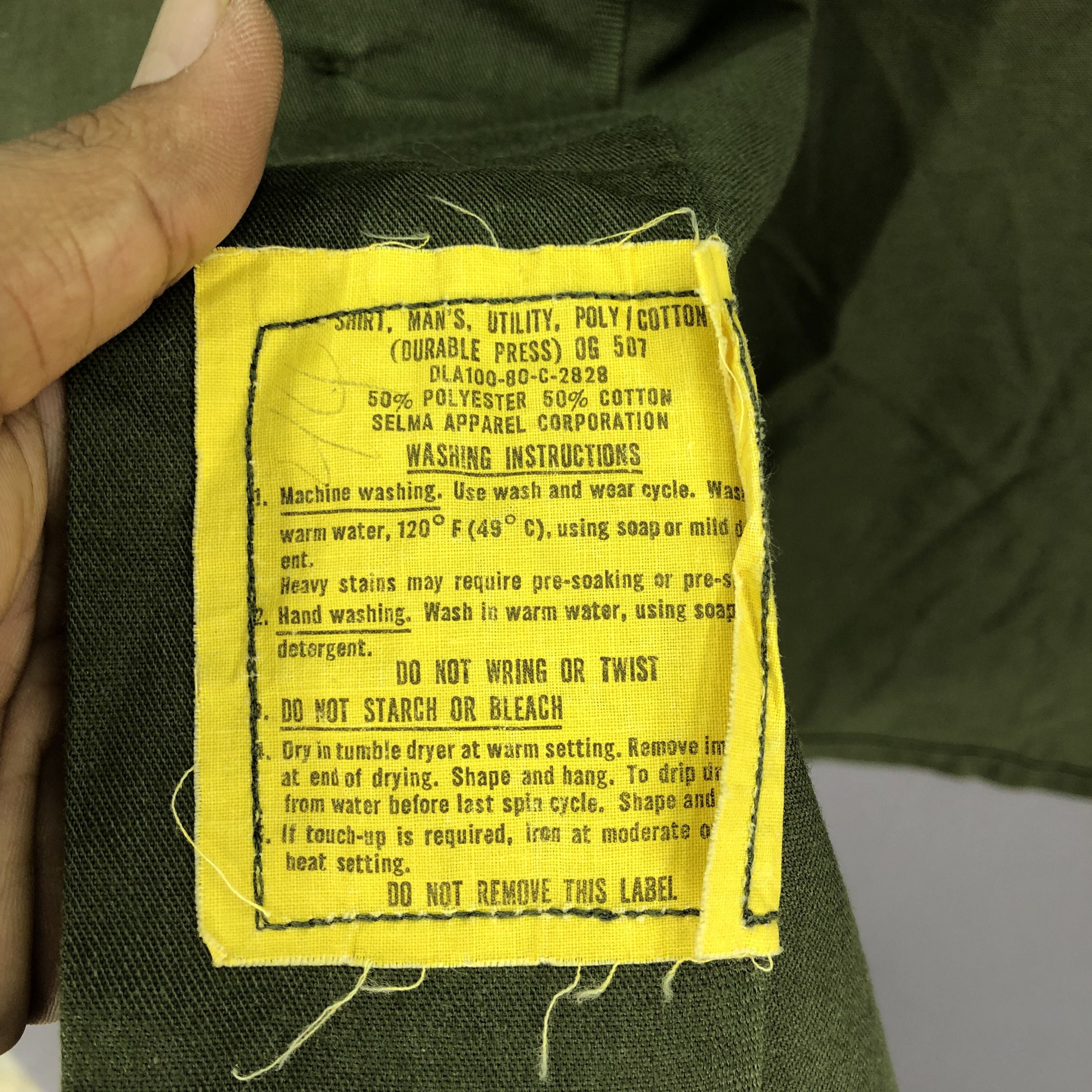 Vintage Vintage 80s OG 507 Military Work Wear Shirt Jacket Size US S / EU 44-46 / 1 - 7 Thumbnail