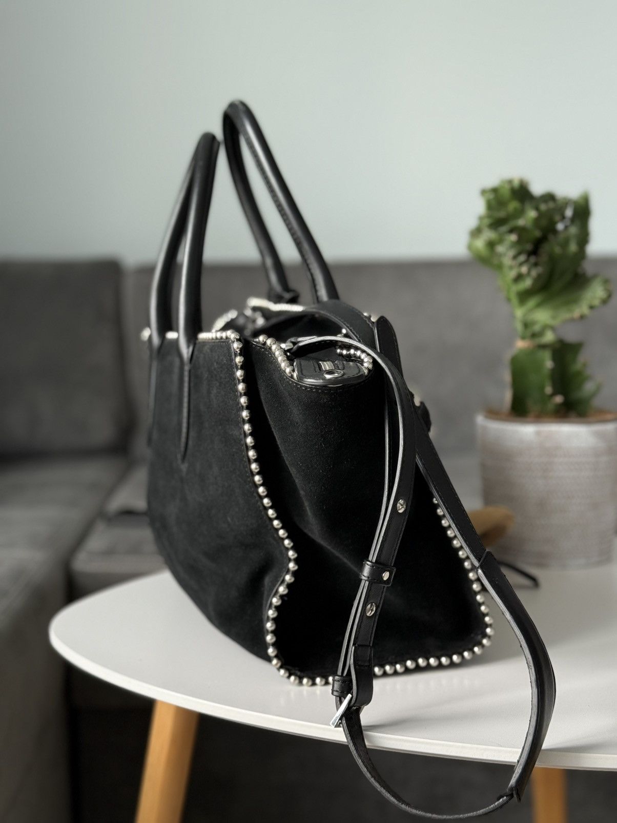 Zadig & Voltaire Zadig et Voltaire Bag Suede key lock Black Size ONE SIZE - 9 Thumbnail