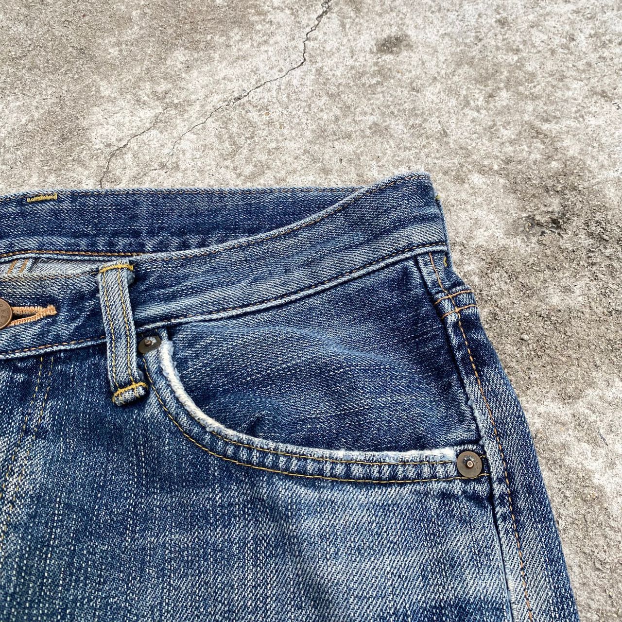 Edwin Vintage Edwin 505zx Selvegde Redline Distressed Denim Size US 30 / EU 46 - 10 Thumbnail