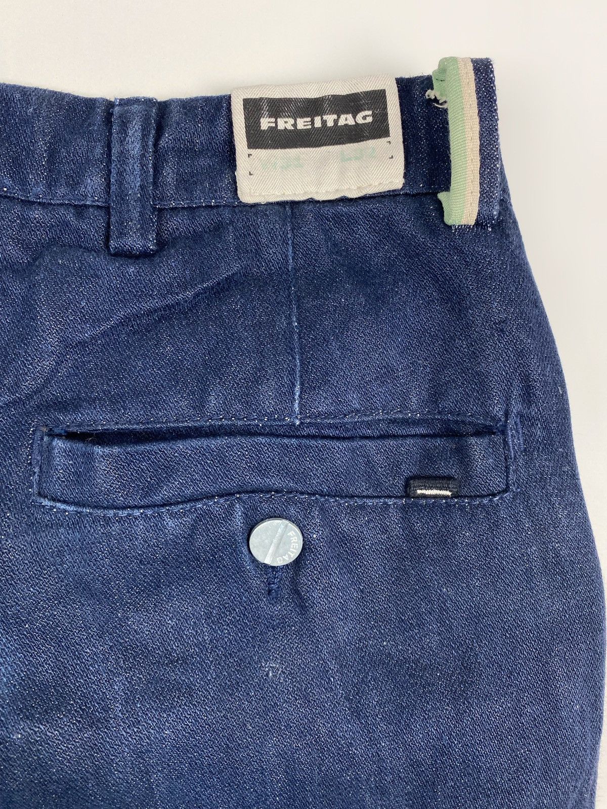 Freitag Freitag E550-18 Male Dark Blue Linen Work Pants Size US 31 - 11 Thumbnail