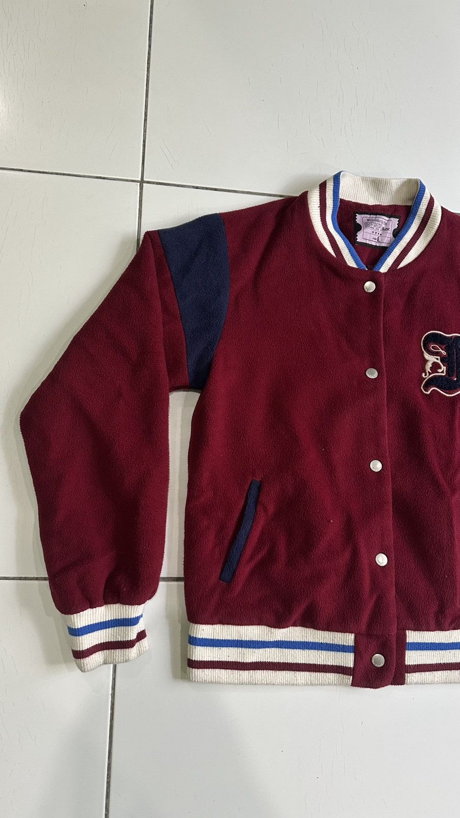 Japanese Brand Repipi armario varsity fleece jackets Size US L / EU 52-54 / 3 - 4 Thumbnail