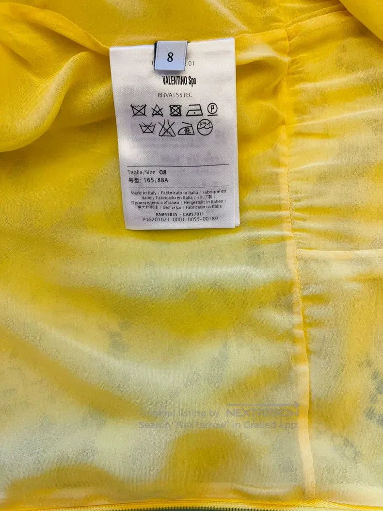 Valentino Valentino Yellow dress Size S / US 4 / IT 40 - 4 Thumbnail