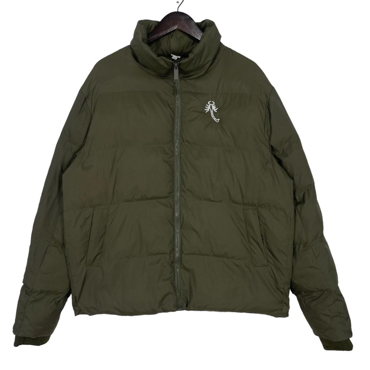 If Six Was Nine Vintage Scorpion Puffer Down Jacket Small Logo Full Zipp Size US L / EU 52-54 / 3 - 2 Thumbnail